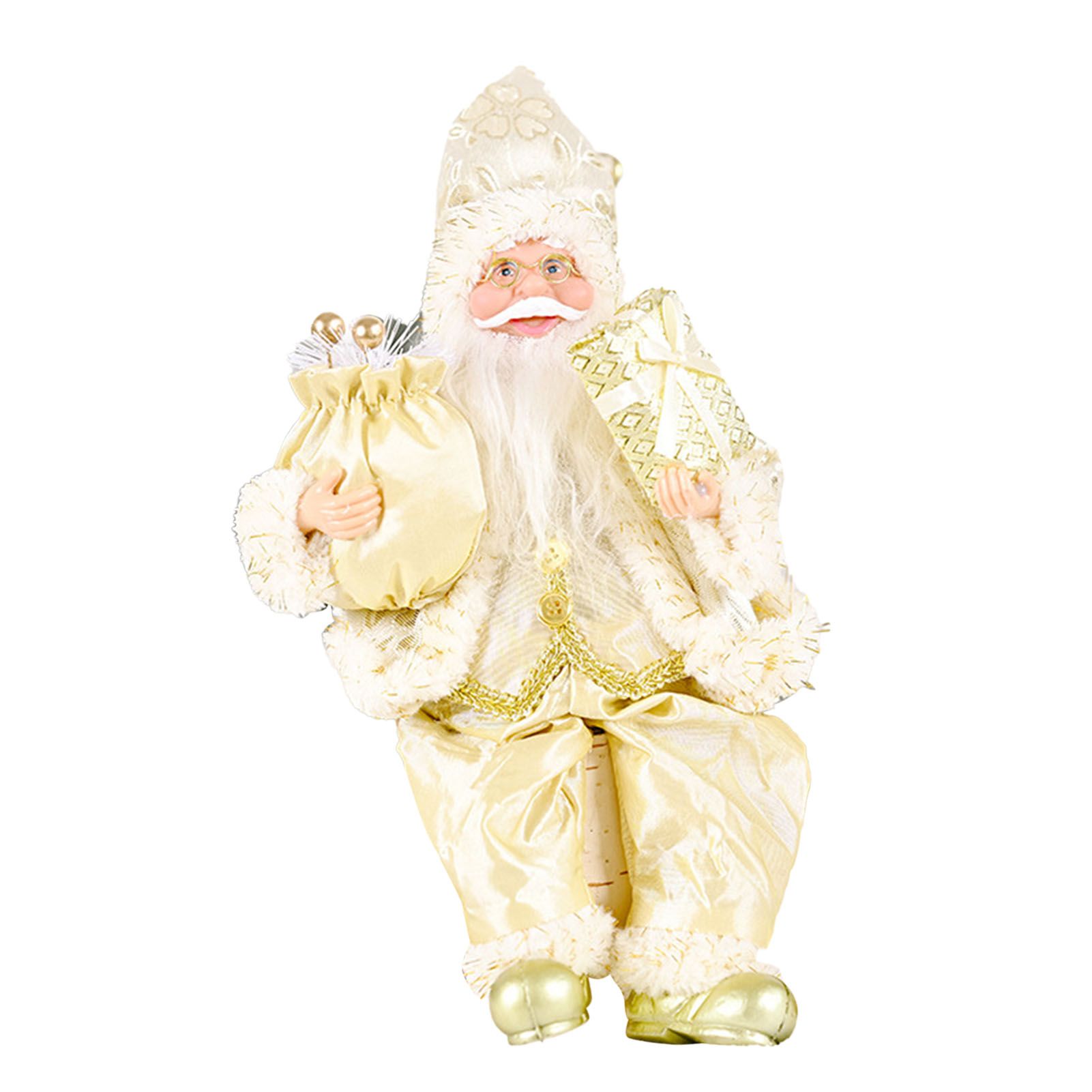 Santa Decoration Cute Image Santa Figurines Doll Toy Holiday Style Tabletop view 9