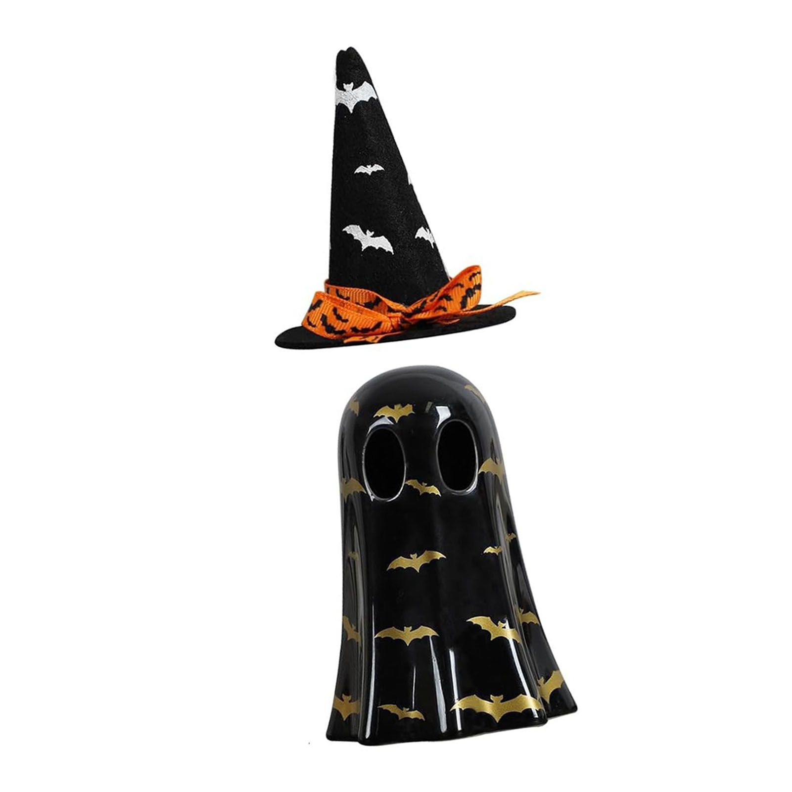 Ghost Light Decor Light Up with Witch Hat All Hallow Day Indoor Home Table view 4