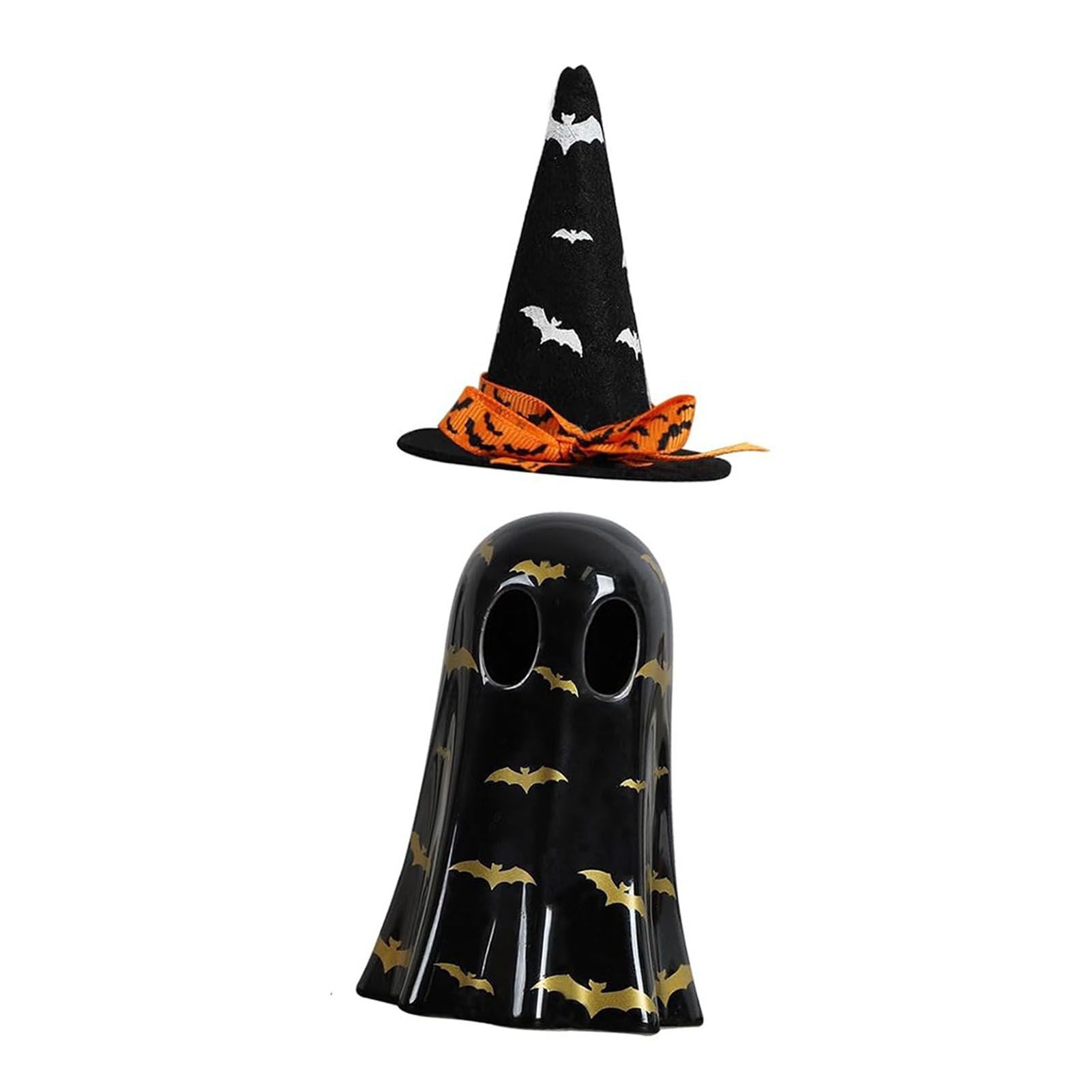 Ghost Light Decor Light Up with Witch Hat All Hallow Day Indoor Home Table view 6