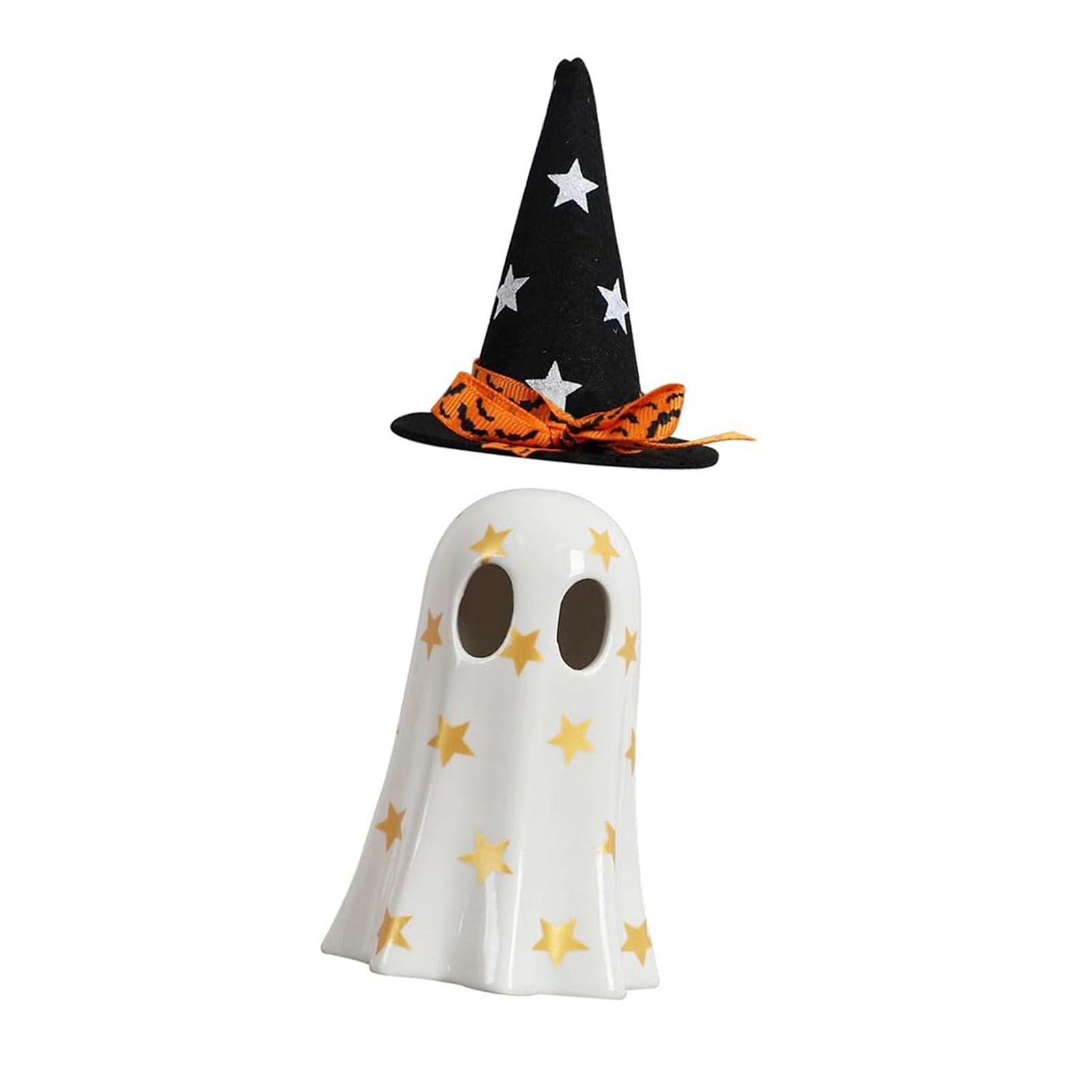 Ghost Light Decor Light Up with Witch Hat All Hallow Day Indoor Home Table view 5