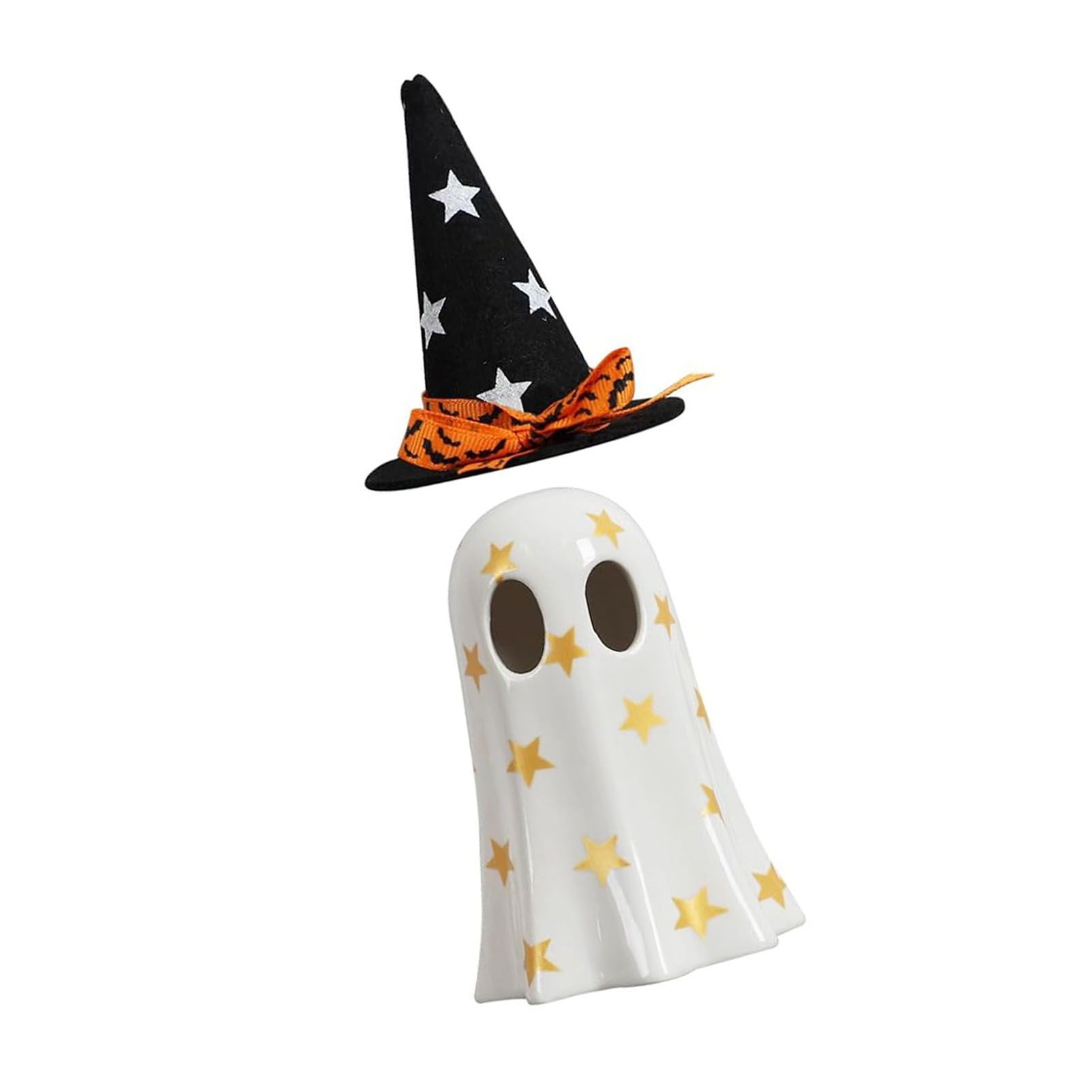 Ghost Light Decor Light Up with Witch Hat All Hallow Day Indoor Home Table view 6