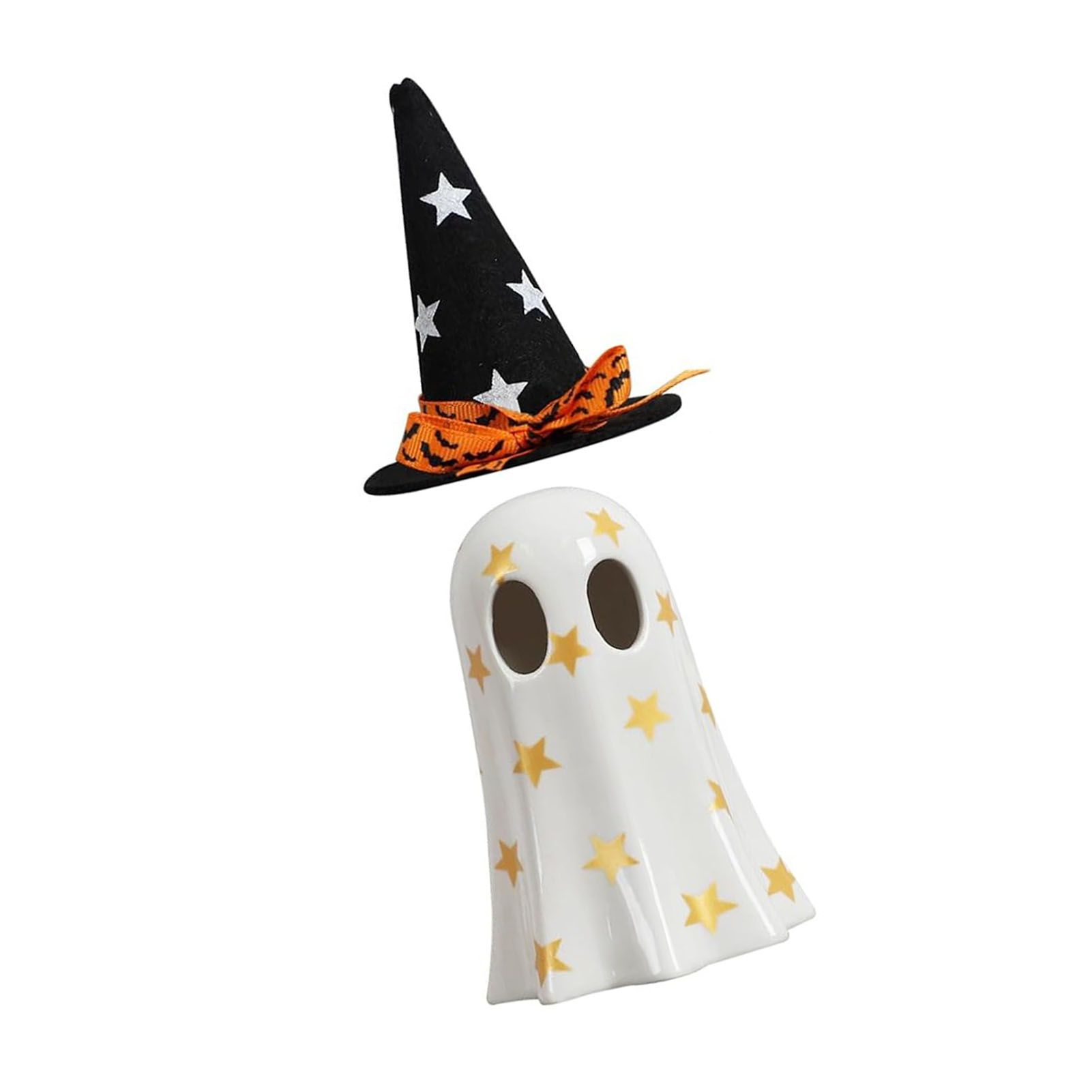 Ghost Light Decor Light Up with Witch Hat All Hallow Day Indoor Home Table view 8