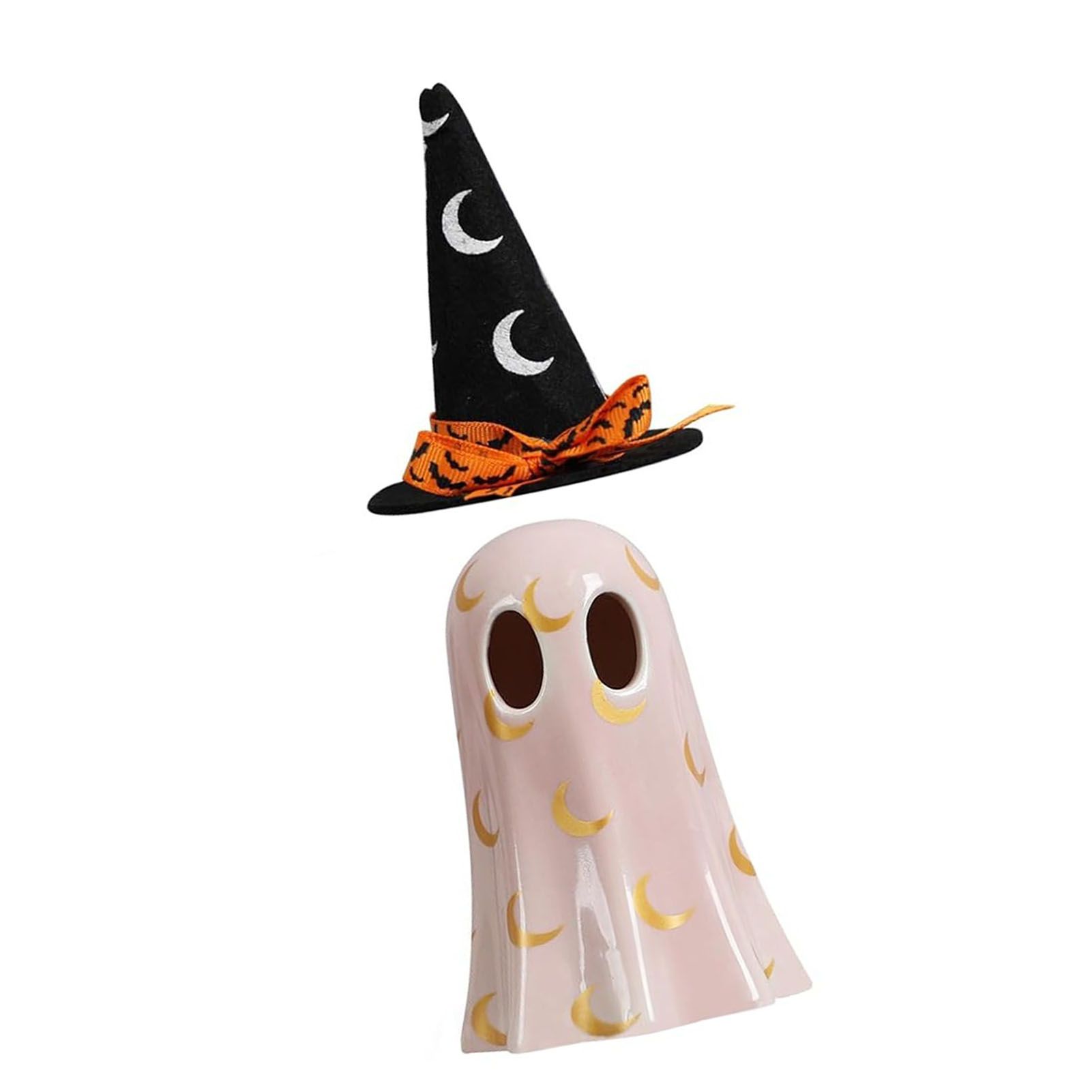 Ghost Light Decor Light Up with Witch Hat All Hallow Day Indoor Home Table view 6
