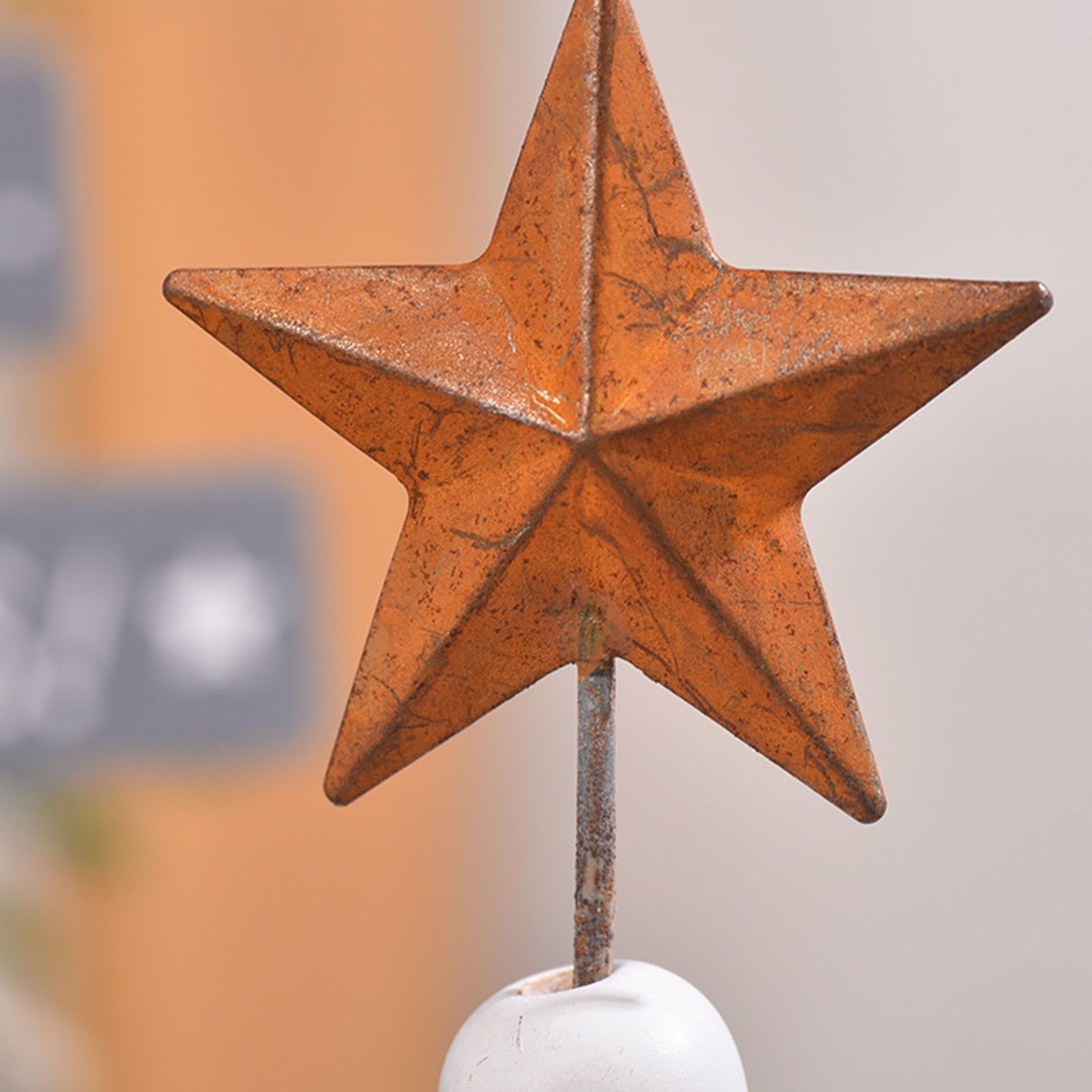 Xmas Tree Desktop Decor Iron Wood Creative Xmas Tree Table Ornament for view 2