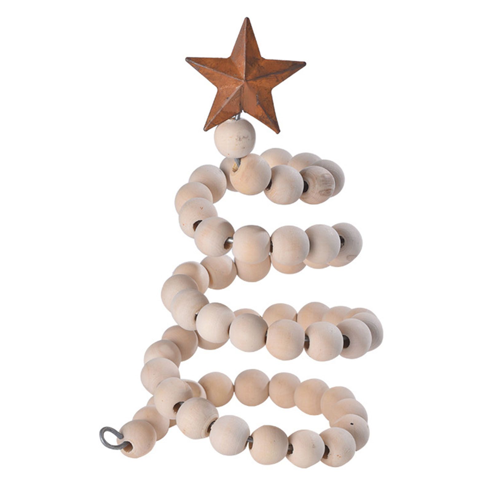 Xmas Tree Desktop Decor Iron Wood Creative Xmas Tree Table Ornament for view 3