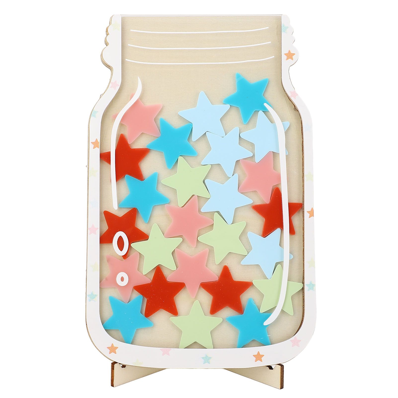 Reward Jar for Kids Solid Wood Magnetic Positive Behavior Incentive Toddlers