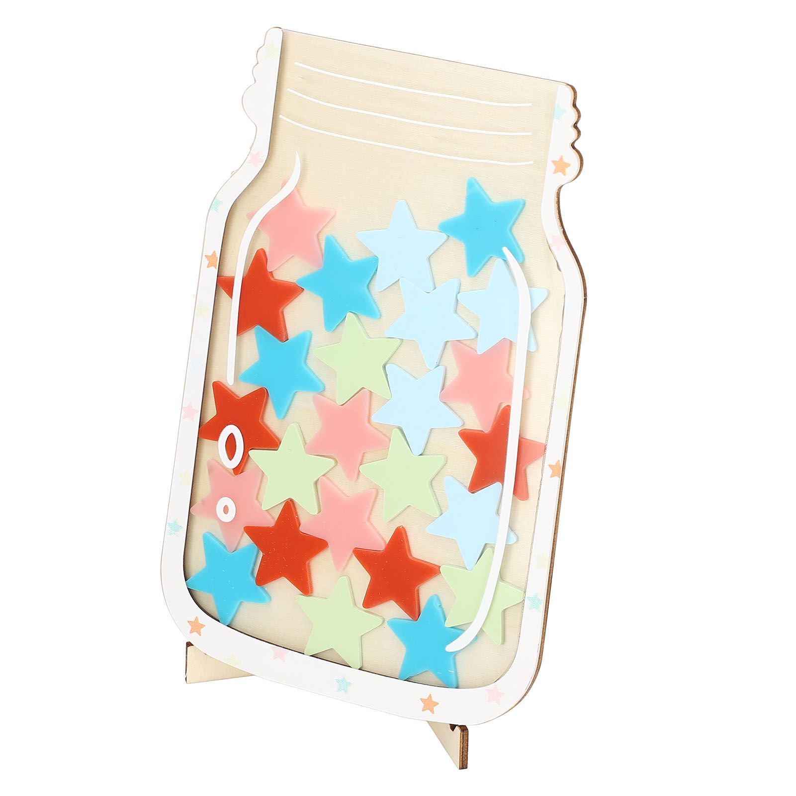 Reward Jar for Kids Solid Wood Magnetic Positive Behavior Incentive Toddlers view 9