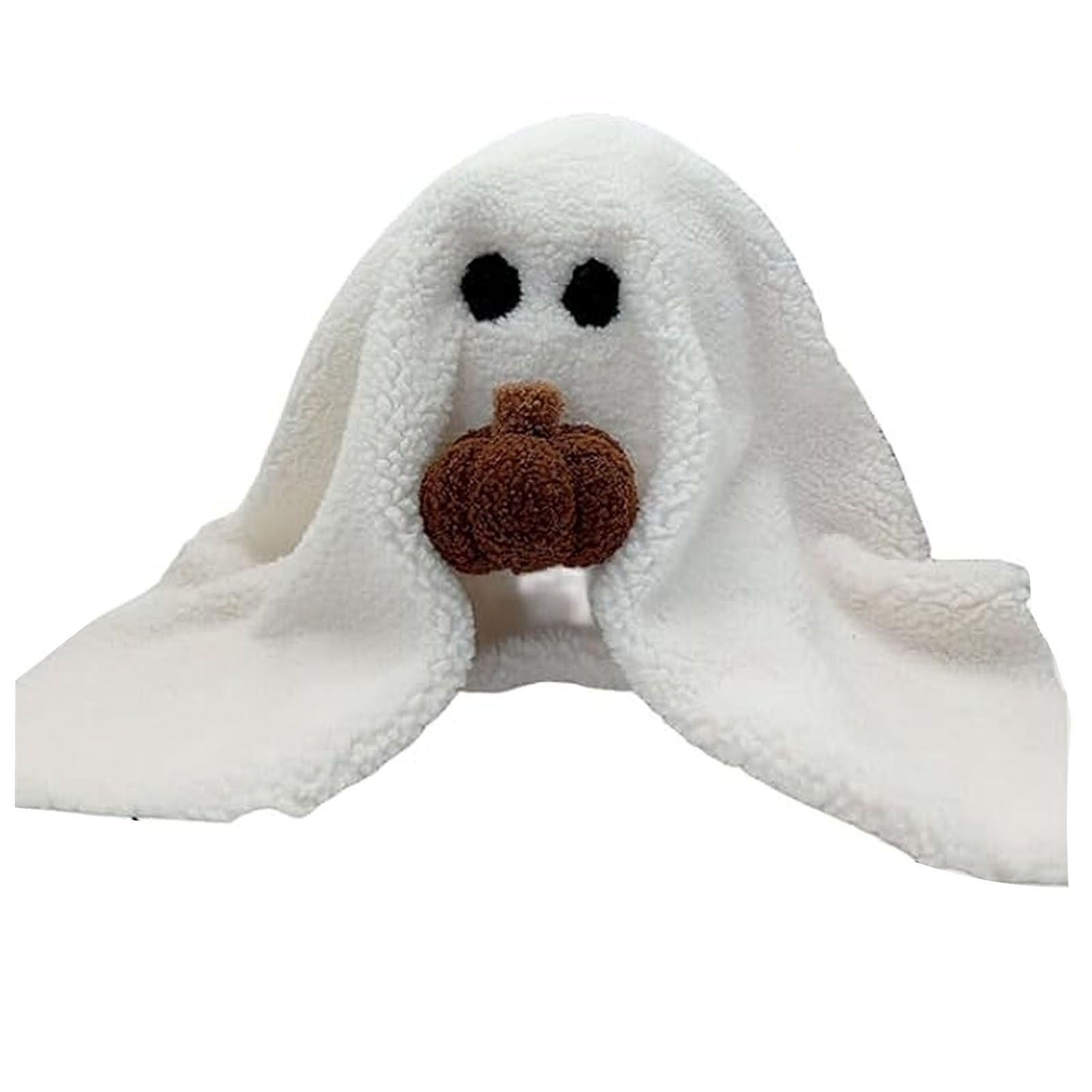 Ghost with Pumpkin Pillow Cute PP Cotton Stuffed Ghost Throw Pillow for
