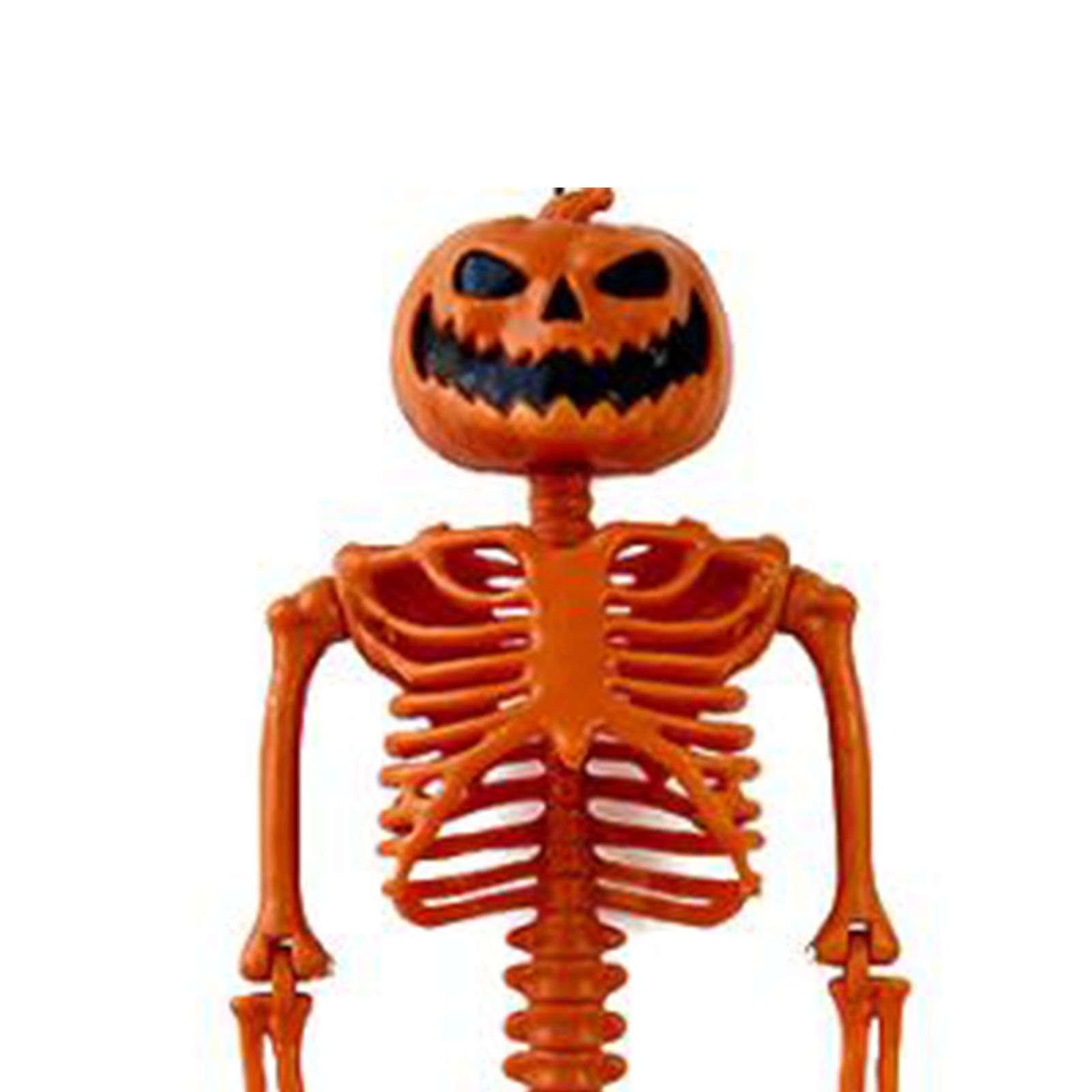 Human Skeleton 35.4in Plastic Realistic Creepy Pumpkin Skeleton for Decoration view 5