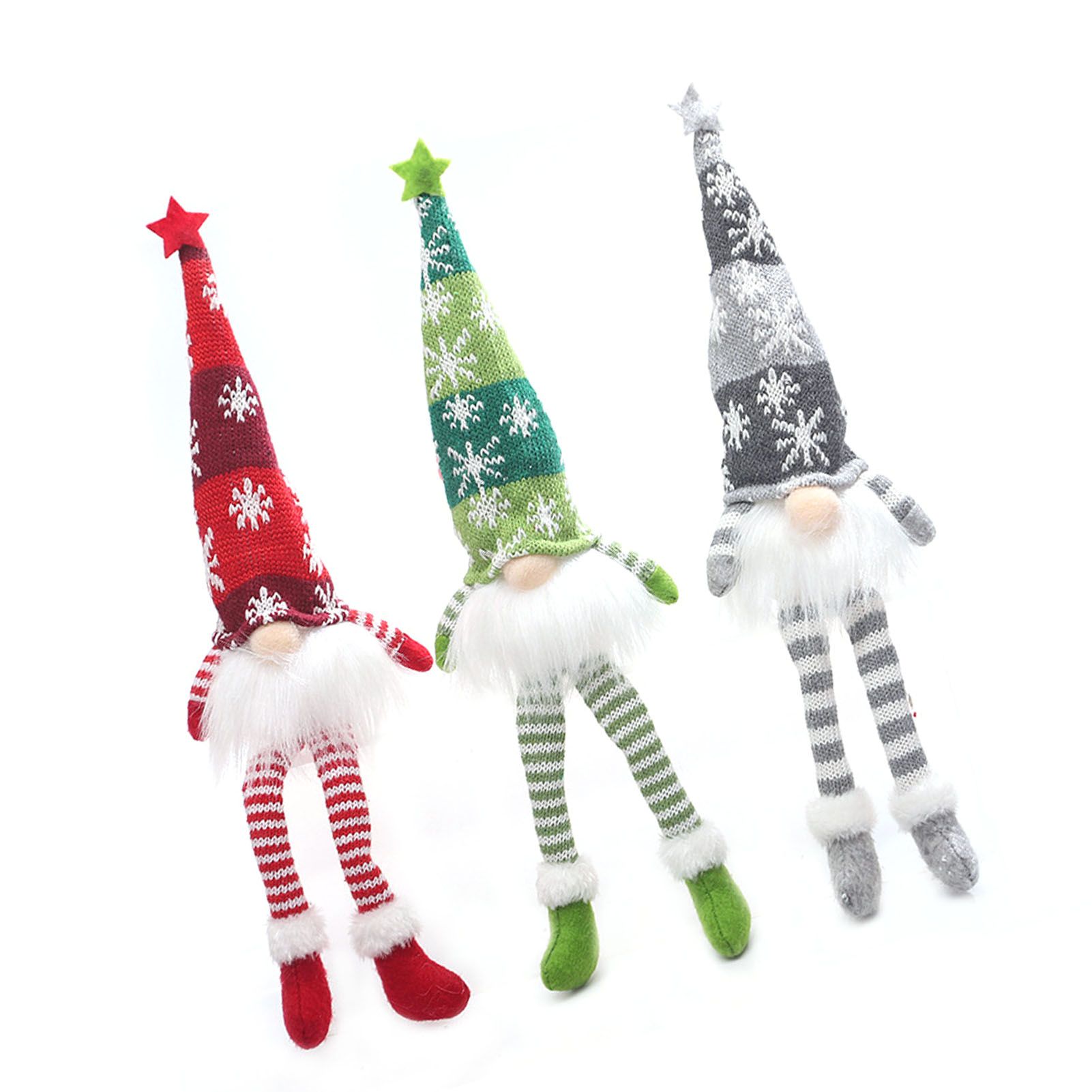 3PCS Santa Elf Ornament Doll Illuminating Design Multifunctional Xmas view 4