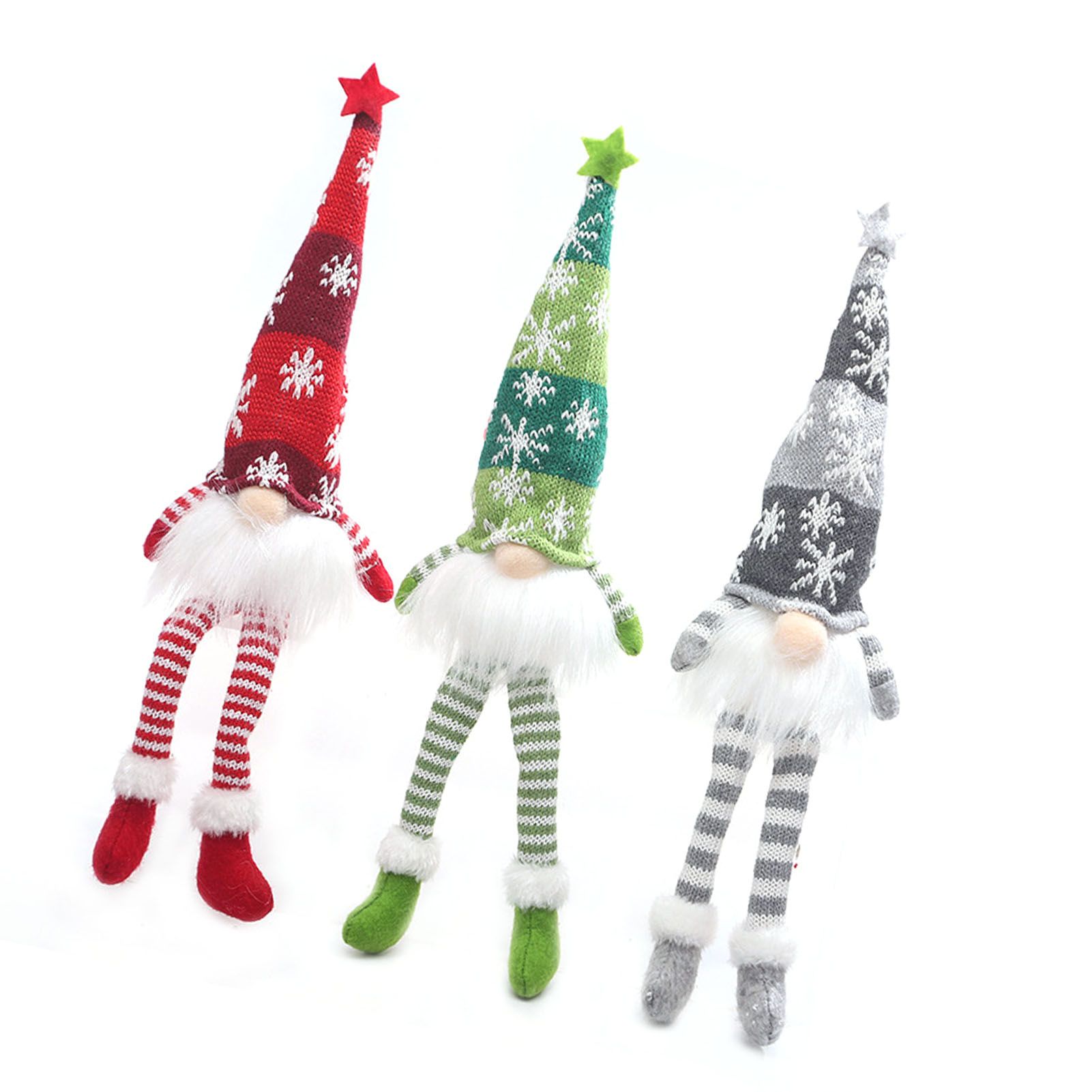3PCS Santa Elf Ornament Doll Illuminating Design Multifunctional Xmas view 6