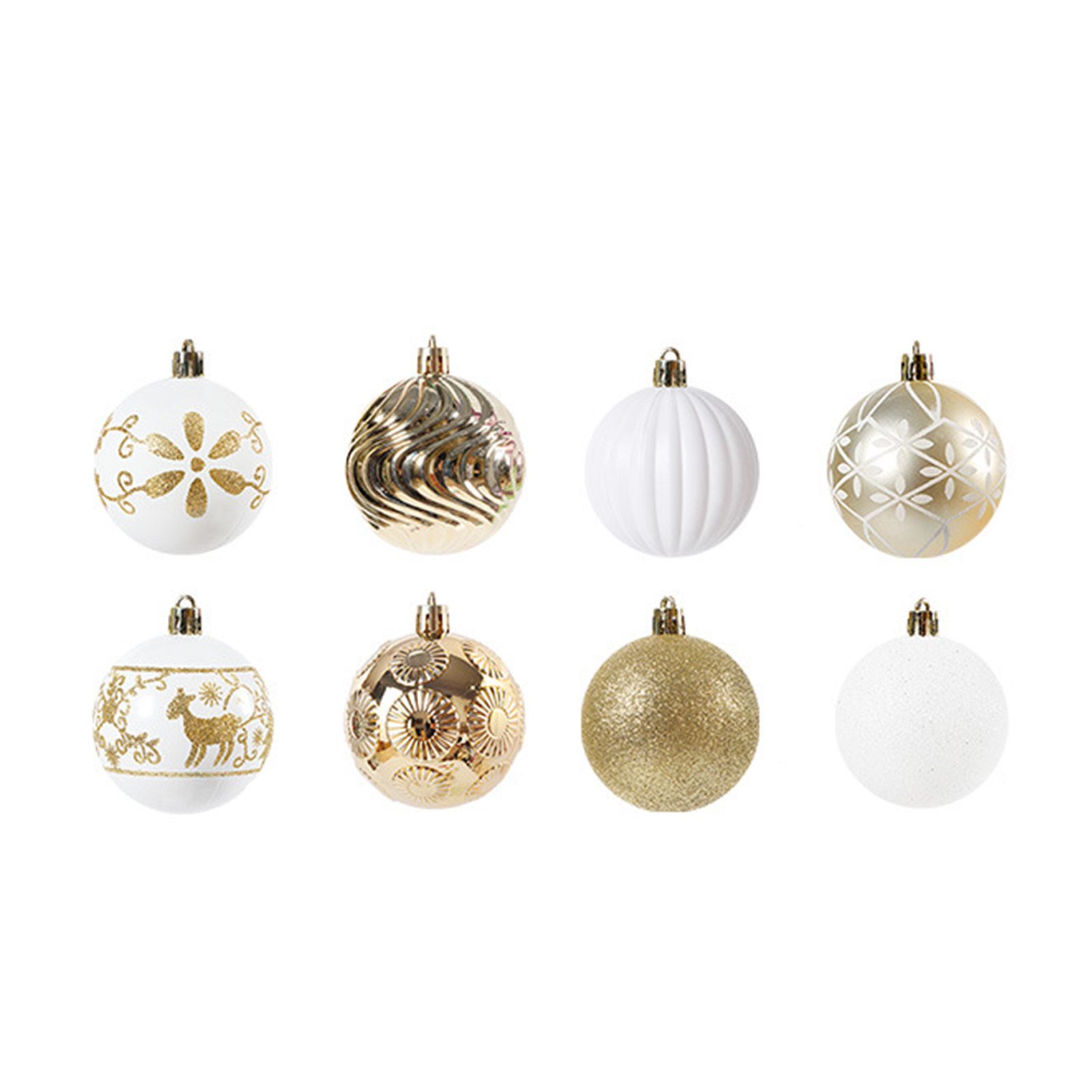 40PCS Xmas Tree Ball Plastic Lightweight Easy to Hang Ball Xmas Ball — image 1