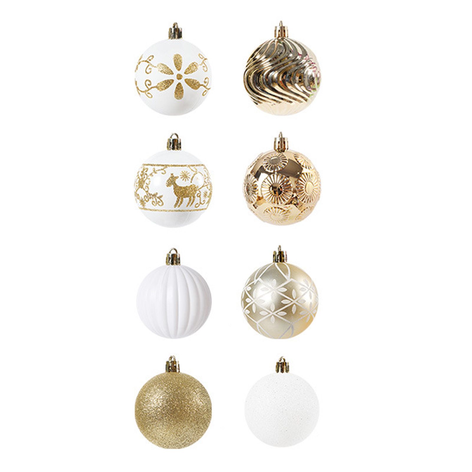 40PCS Xmas Tree Ball Plastic Lightweight Easy to Hang Ball Xmas Ball view 3
