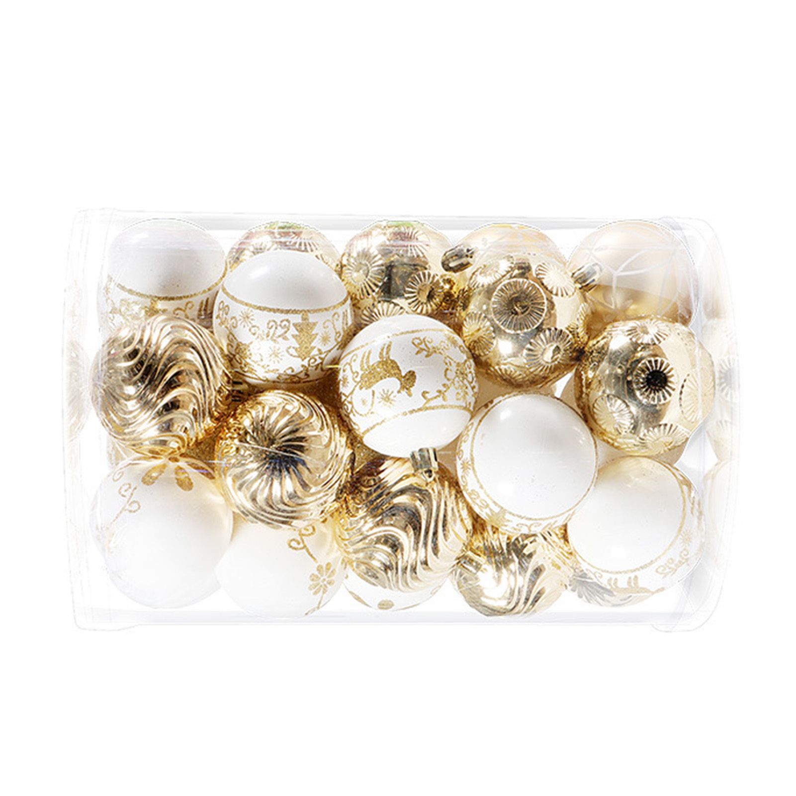 40PCS Xmas Tree Ball Plastic Lightweight Easy to Hang Ball Xmas Ball view 4
