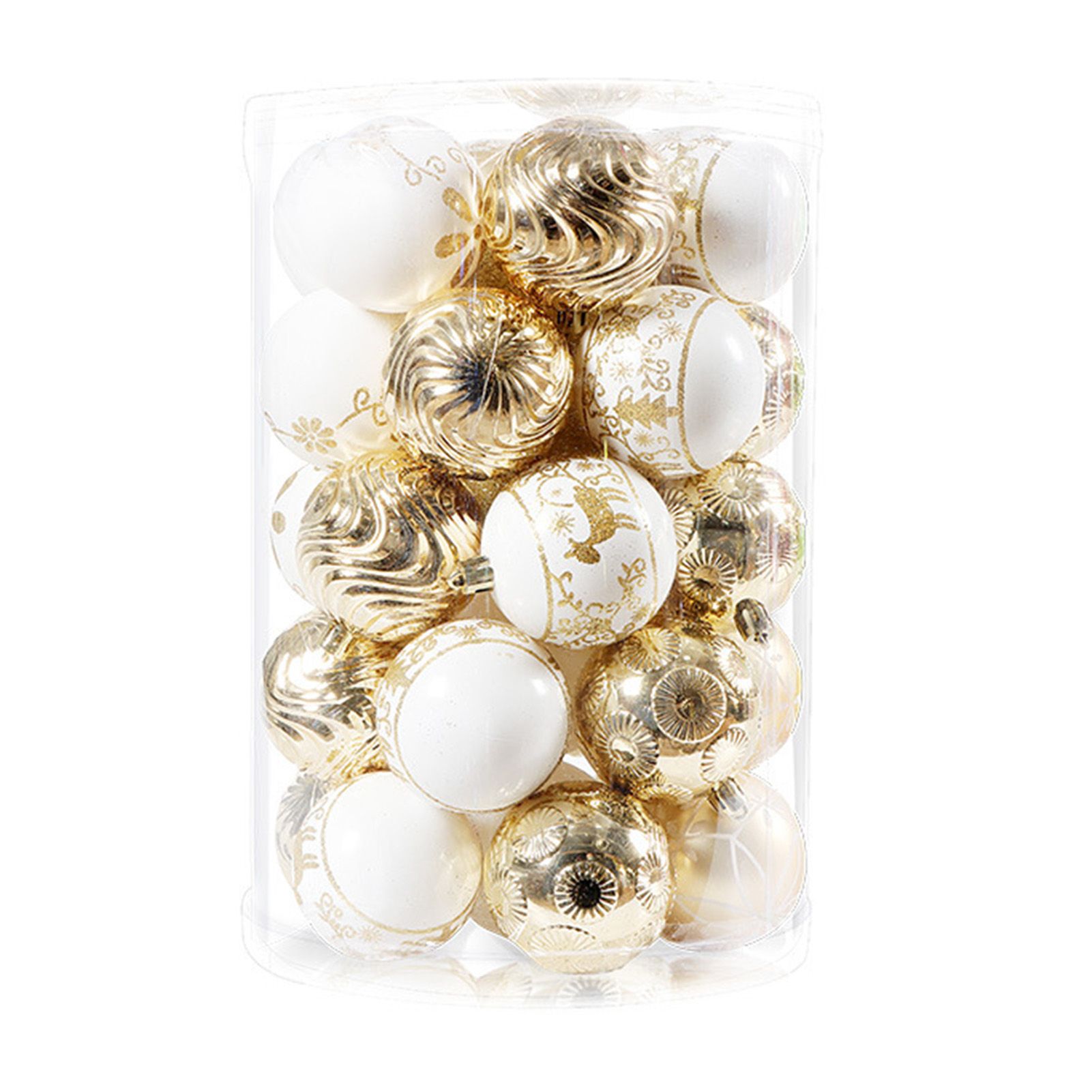 40PCS Xmas Tree Ball Plastic Lightweight Easy to Hang Ball Xmas Ball view 5