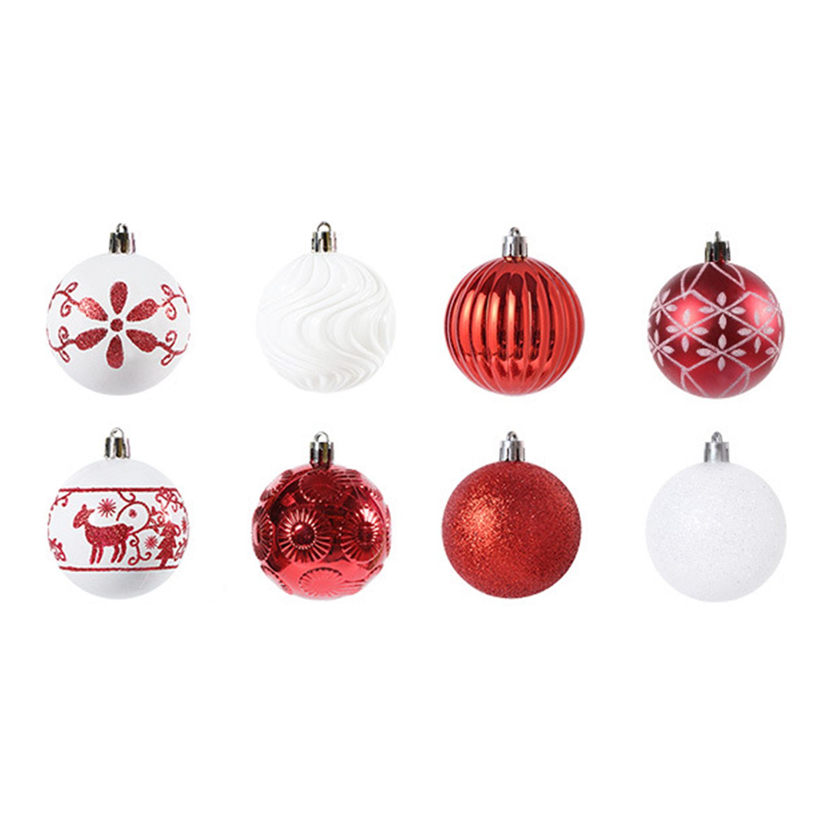 40PCS Xmas Tree Ball Plastic Lightweight Easy to Hang Ball Xmas Ball — image 1