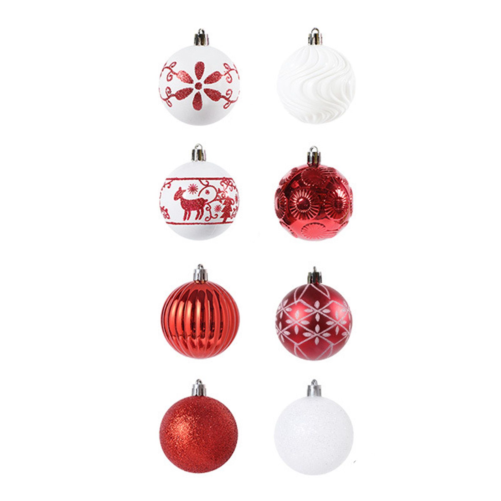 40PCS Xmas Tree Ball Plastic Lightweight Easy to Hang Ball Xmas Ball view 3