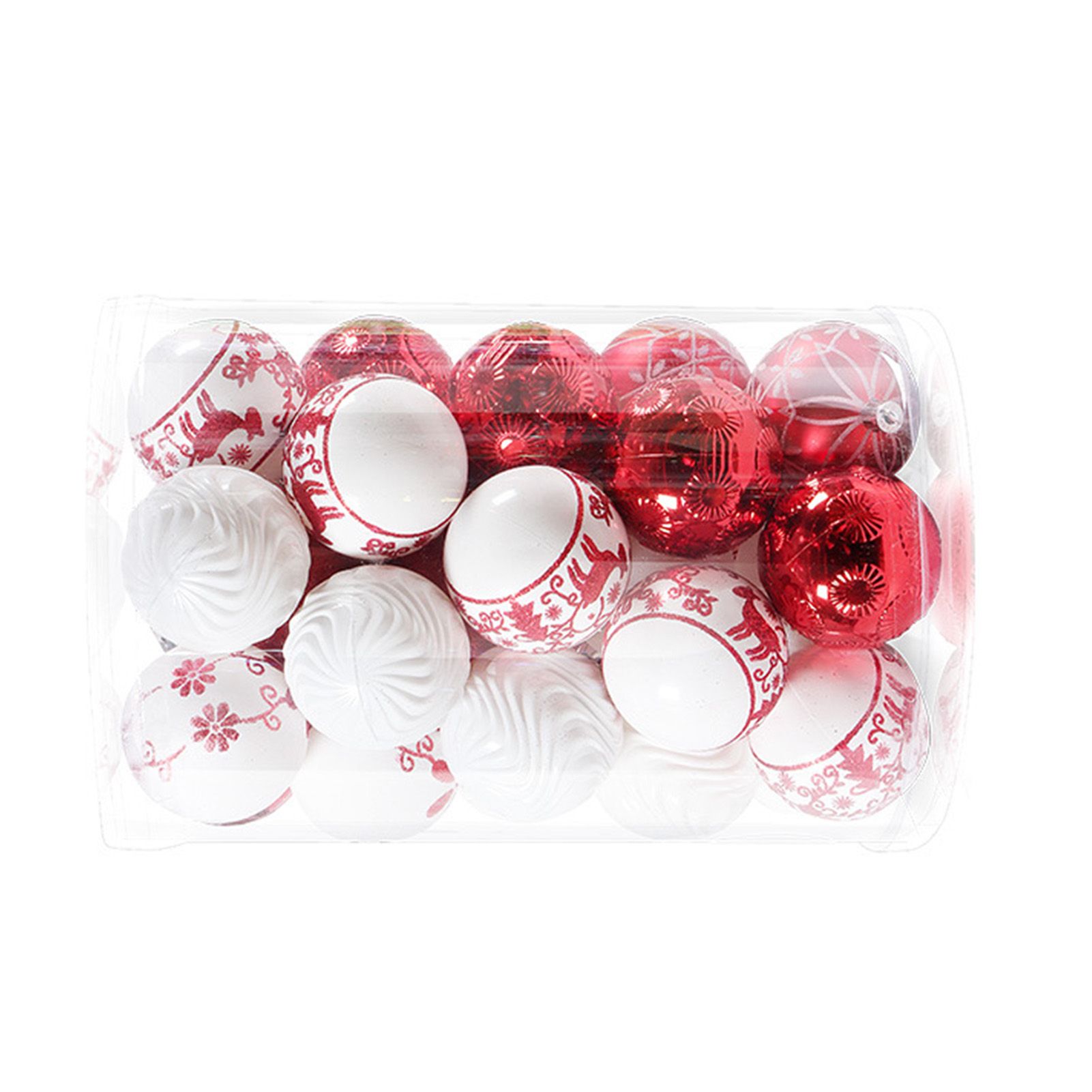 40PCS Xmas Tree Ball Plastic Lightweight Easy to Hang Ball Xmas Ball view 4