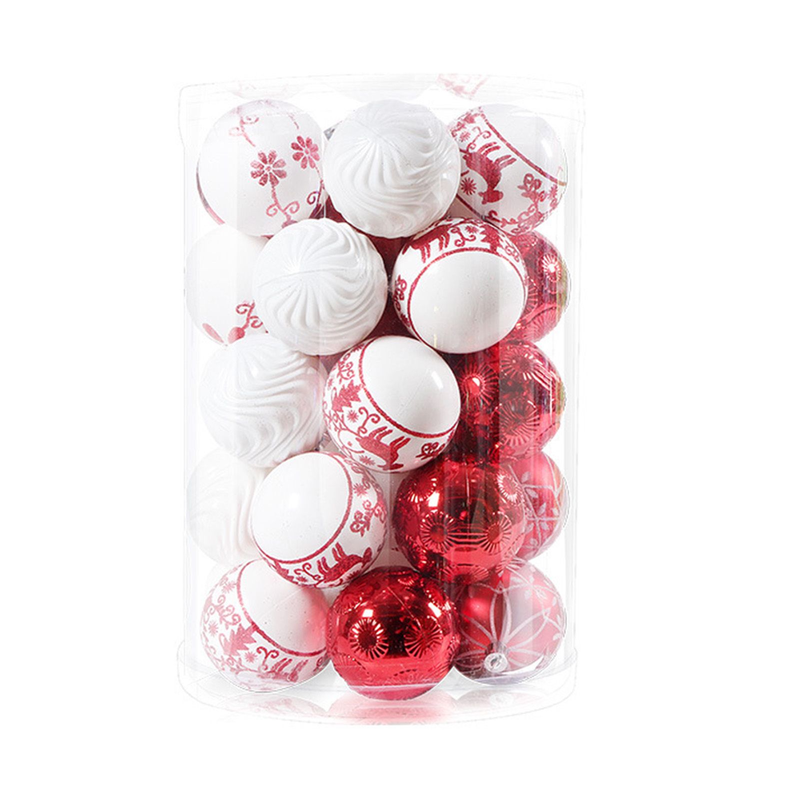 40PCS Xmas Tree Ball Plastic Lightweight Easy to Hang Ball Xmas Ball view 5