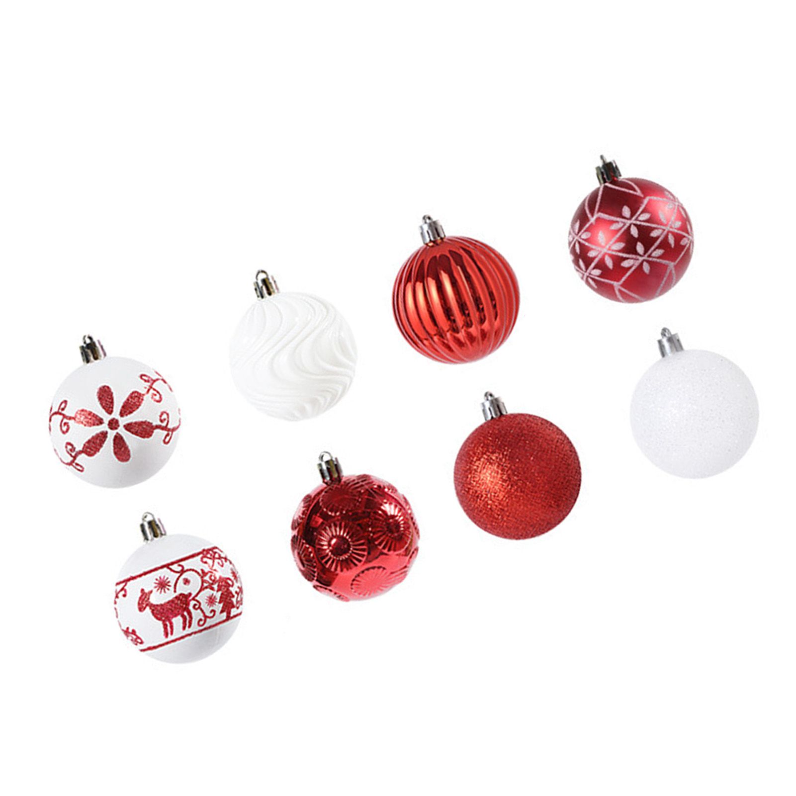 40PCS Xmas Tree Ball Plastic Lightweight Easy to Hang Ball Xmas Ball view 6