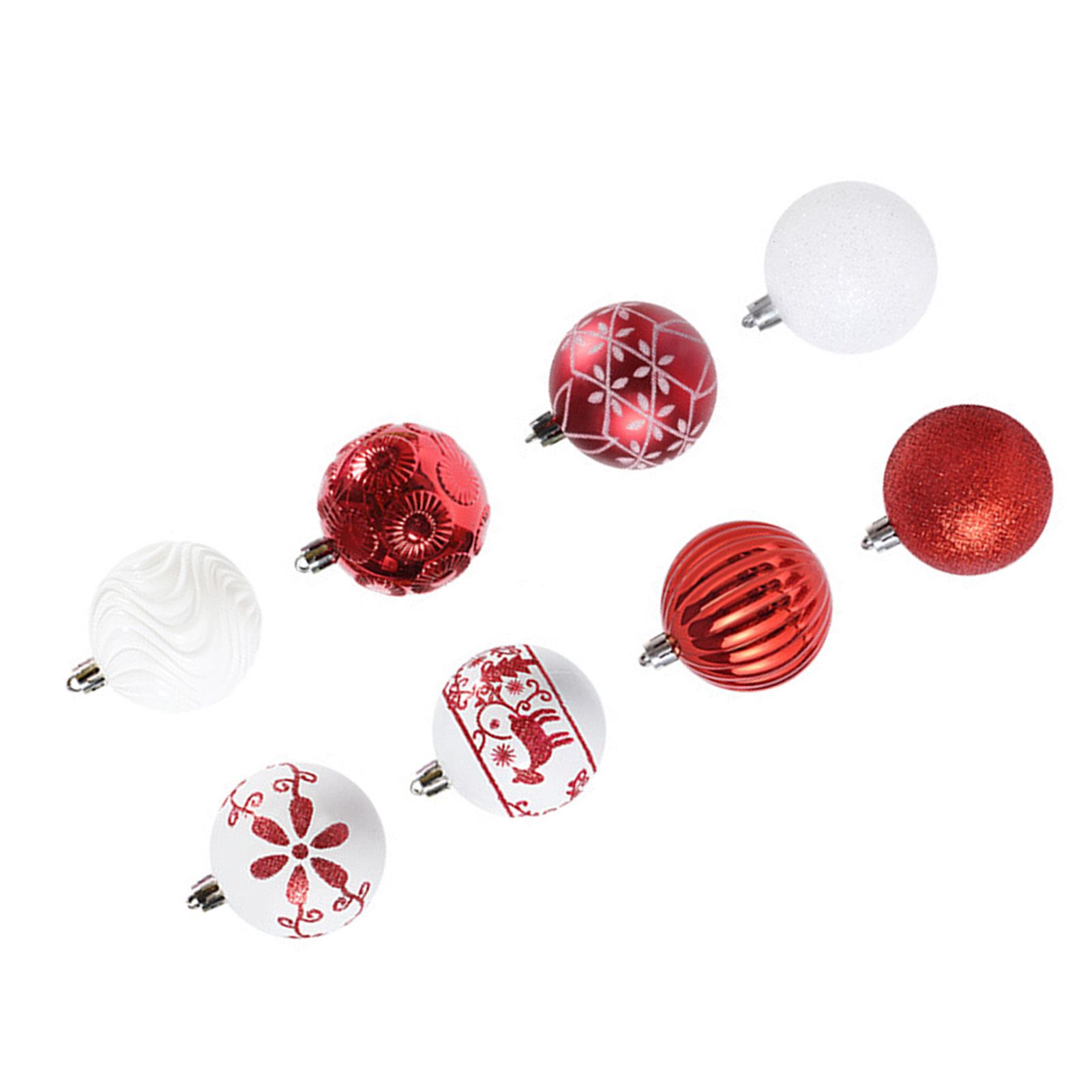 40PCS Xmas Tree Ball Plastic Lightweight Easy to Hang Ball Xmas Ball view 7
