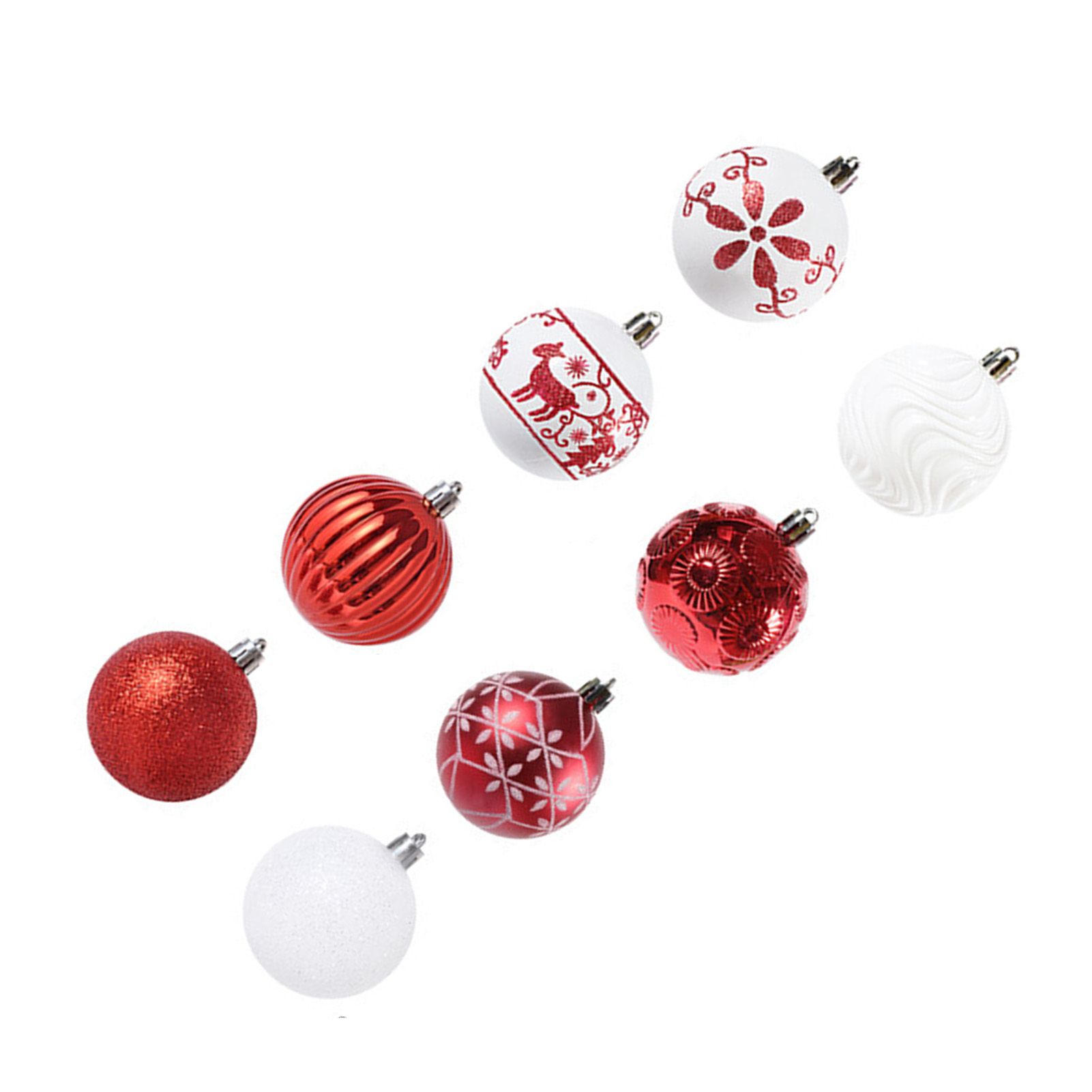 40PCS Xmas Tree Ball Plastic Lightweight Easy to Hang Ball Xmas Ball view 8