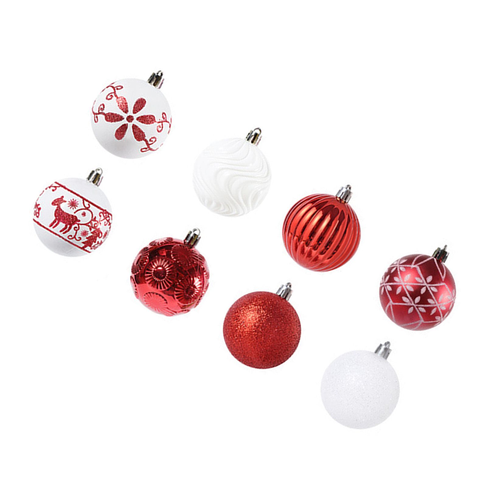 40PCS Xmas Tree Ball Plastic Lightweight Easy to Hang Ball Xmas Ball view 9