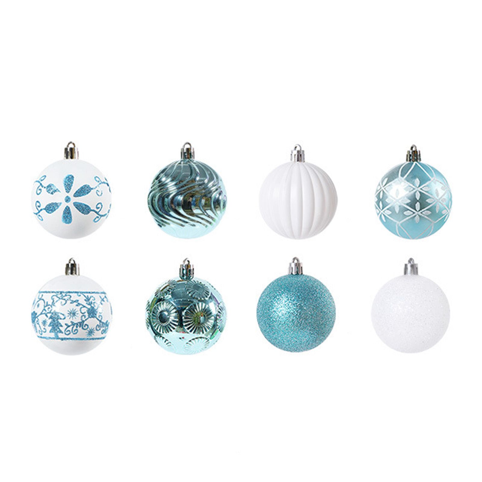 40PCS Xmas Tree Ball Plastic Lightweight Easy to Hang Ball Xmas Ball view 6