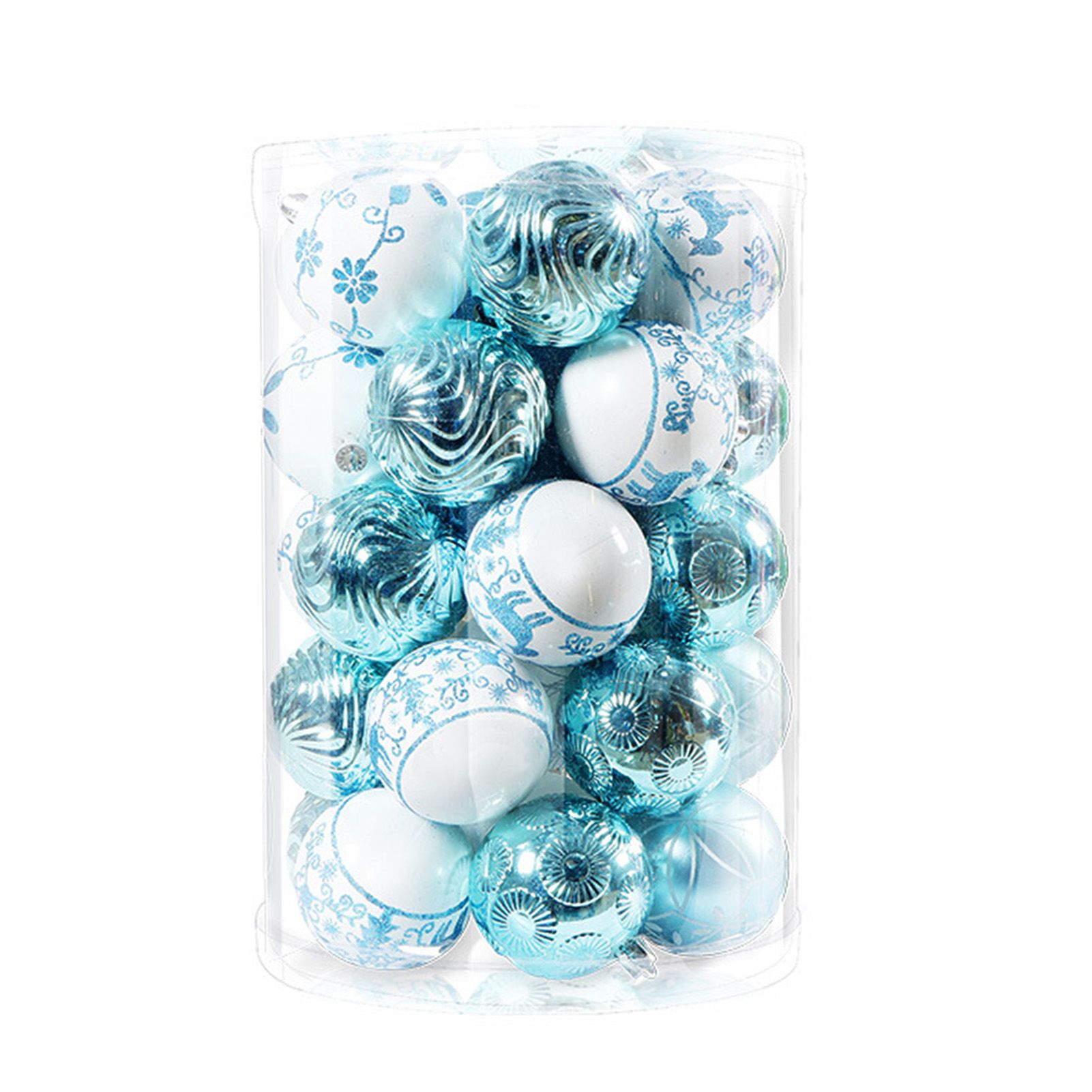 40PCS Xmas Tree Ball Plastic Lightweight Easy to Hang Ball Xmas Ball view 8