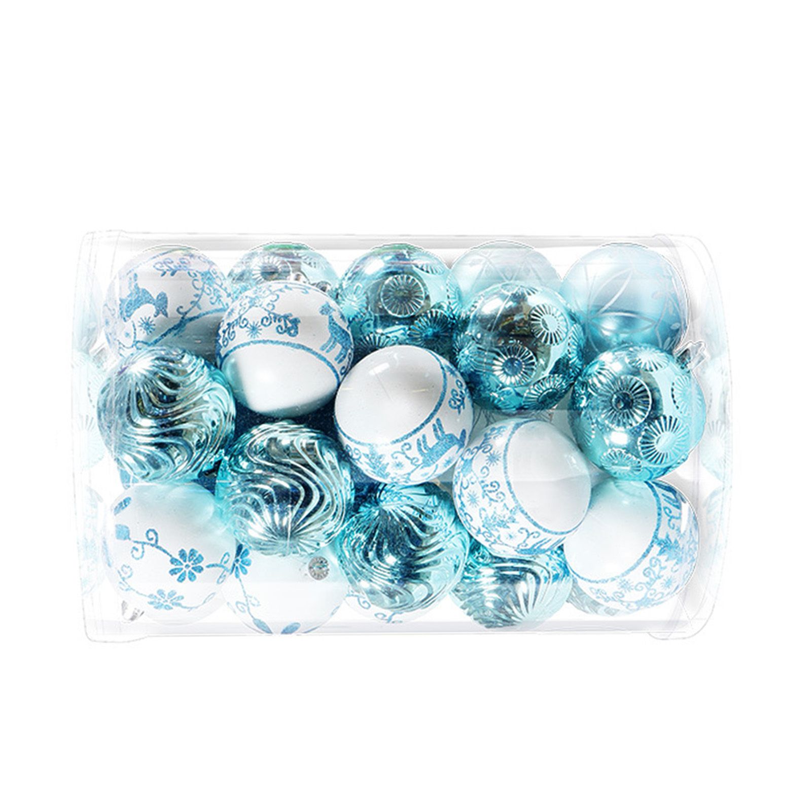 40PCS Xmas Tree Ball Plastic Lightweight Easy to Hang Ball Xmas Ball view 9