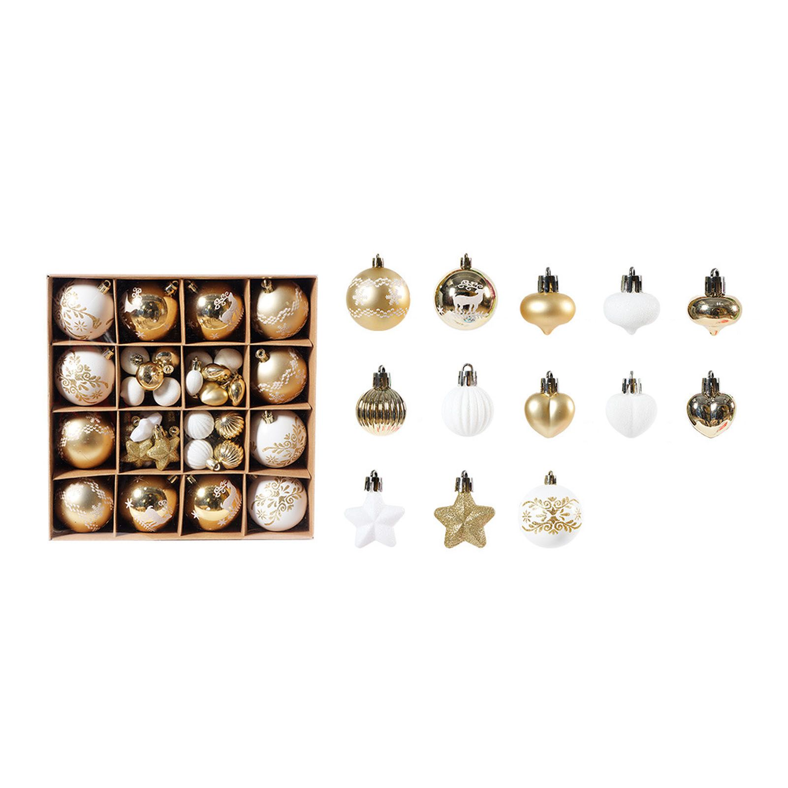 Xmas Ball Ornaments Supplies Plating Portable Plastic Decorative Baubles view 2