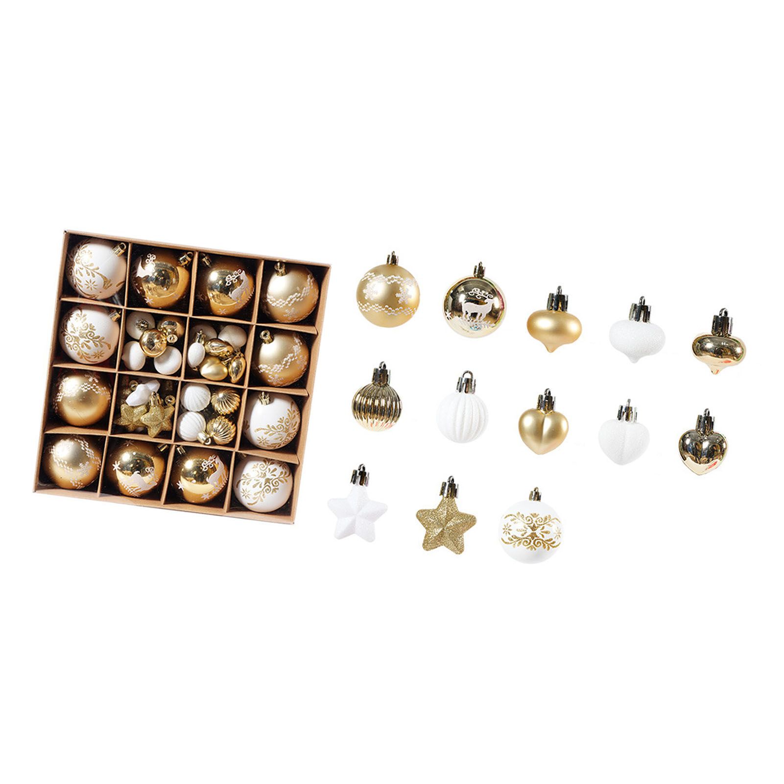 Xmas Ball Ornaments Supplies Plating Portable Plastic Decorative Baubles view 3