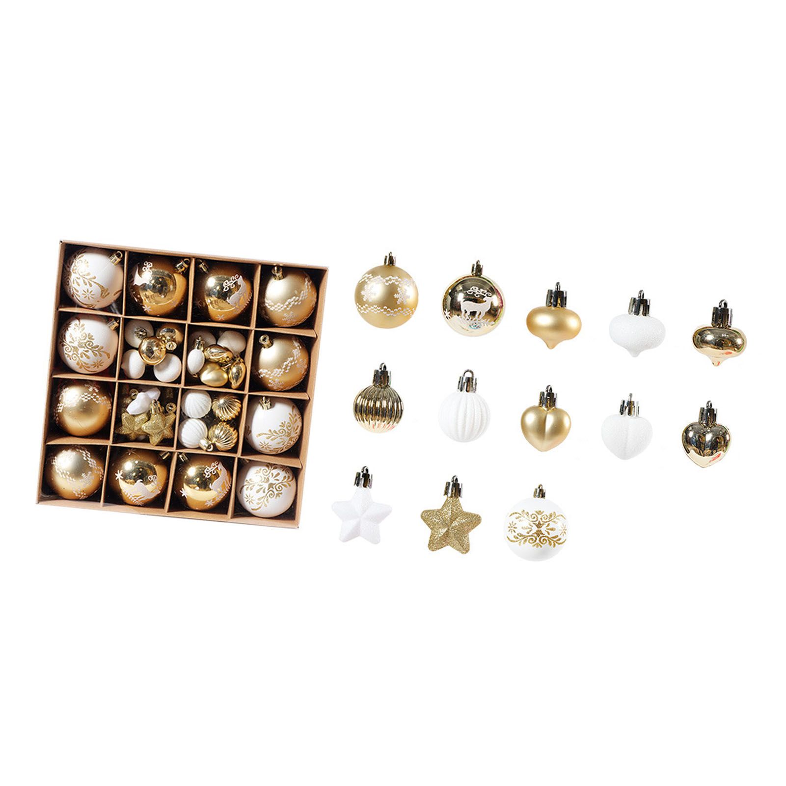 Xmas Ball Ornaments Supplies Plating Portable Plastic Decorative Baubles view 4