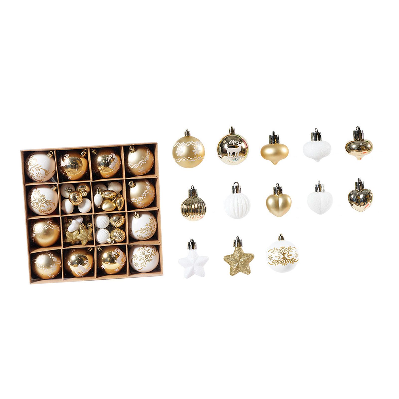 Xmas Ball Ornaments Supplies Plating Portable Plastic Decorative Baubles view 5