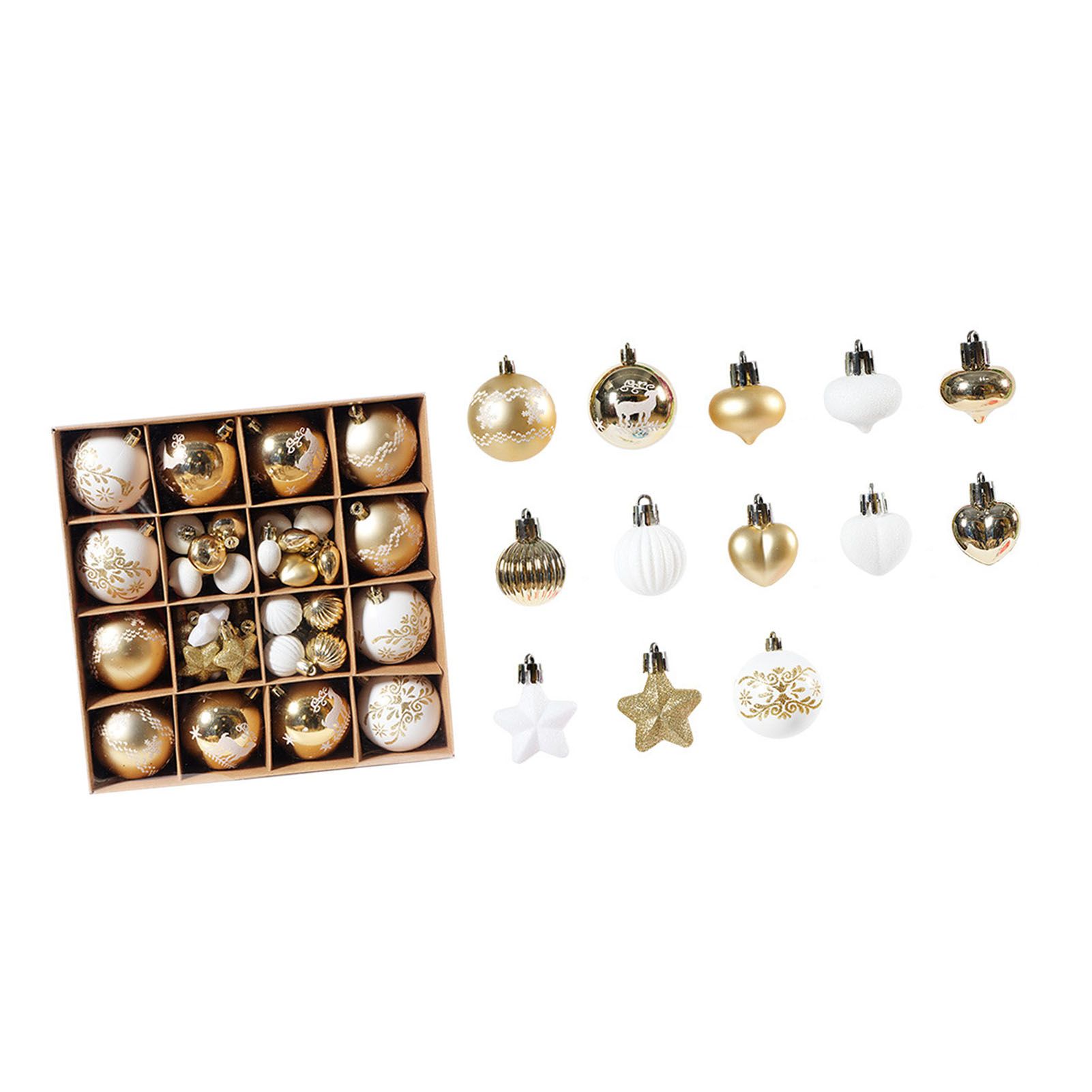 Xmas Ball Ornaments Supplies Plating Portable Plastic Decorative Baubles view 7
