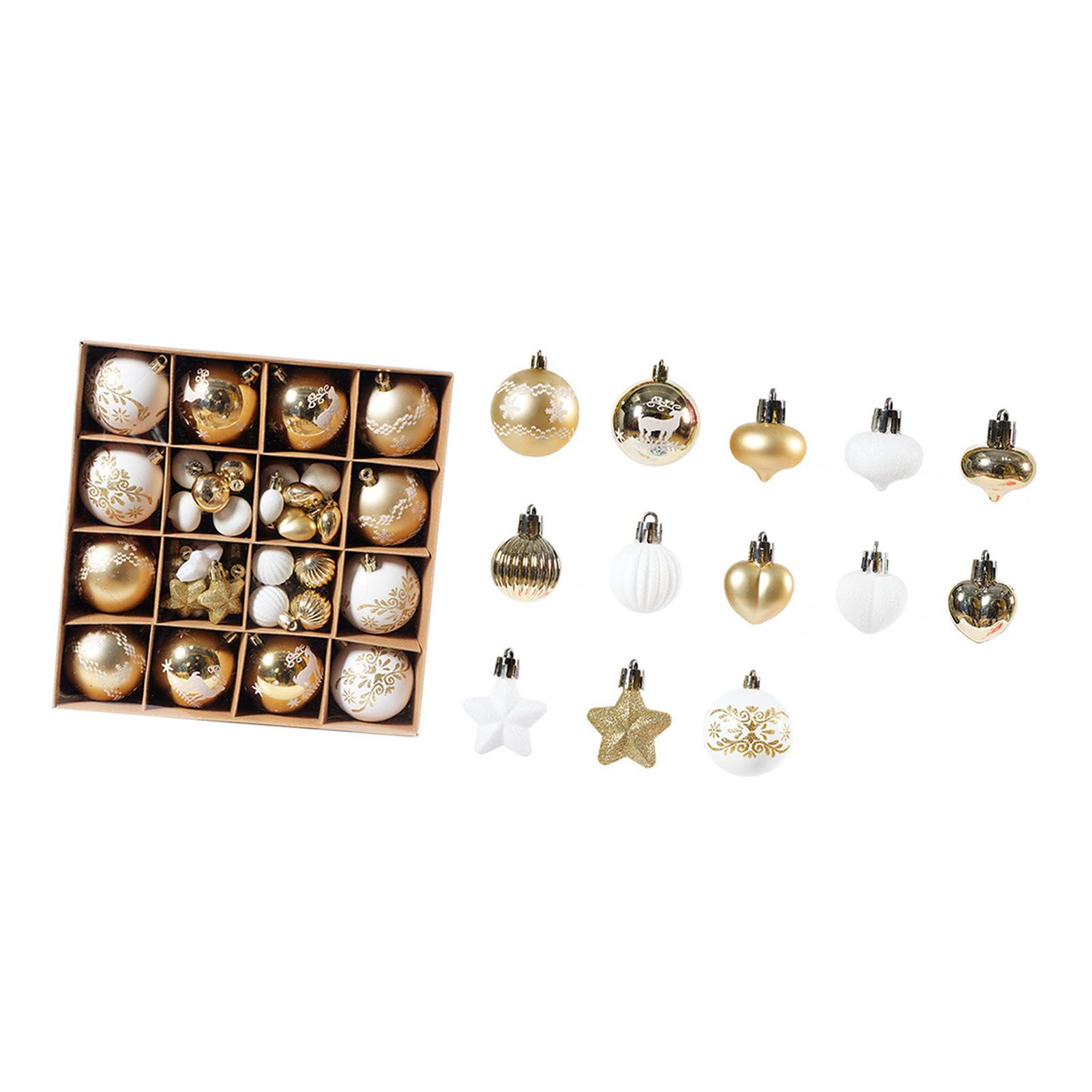 Xmas Ball Ornaments Supplies Plating Portable Plastic Decorative Baubles view 8