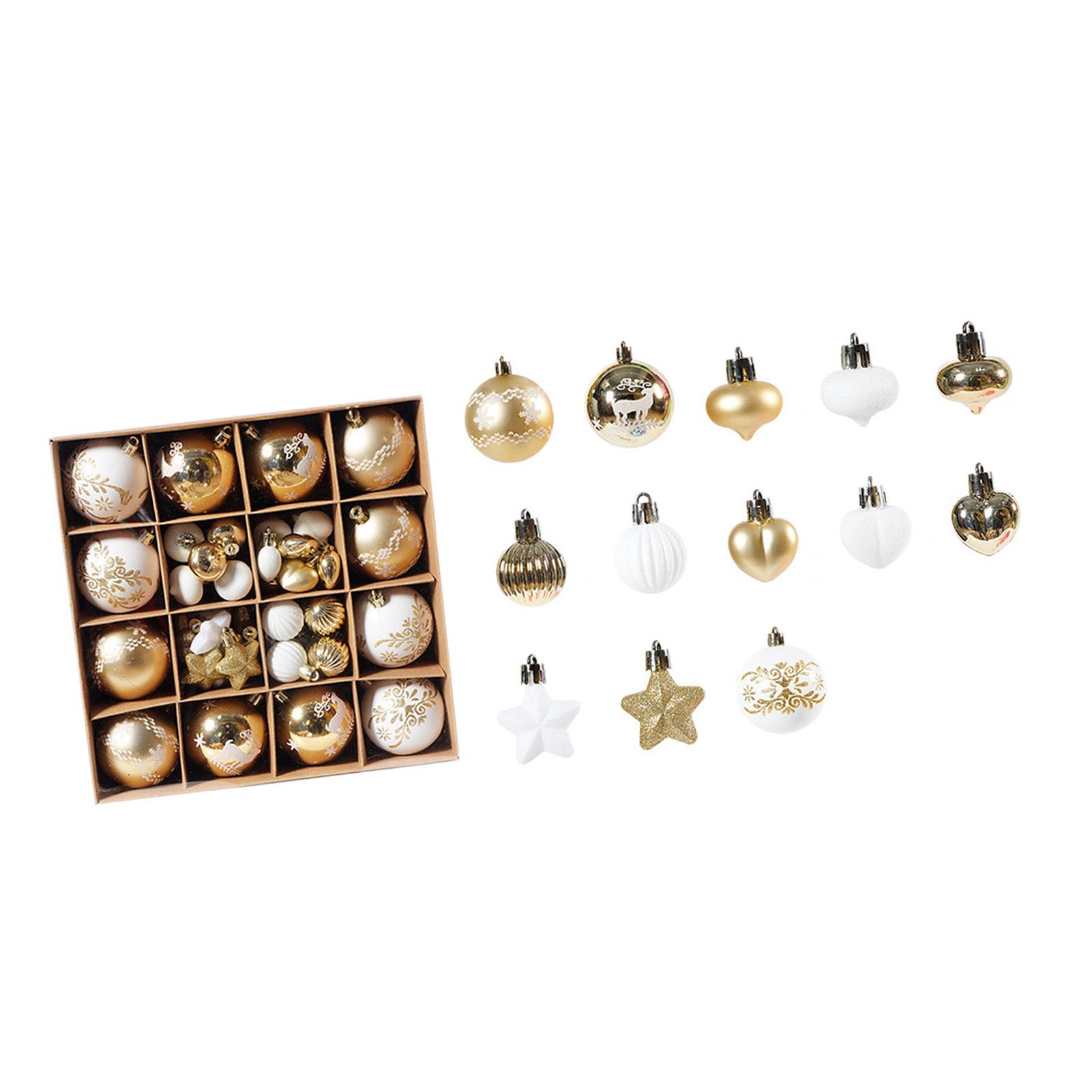 Xmas Ball Ornaments Supplies Plating Portable Plastic Decorative Baubles view 10