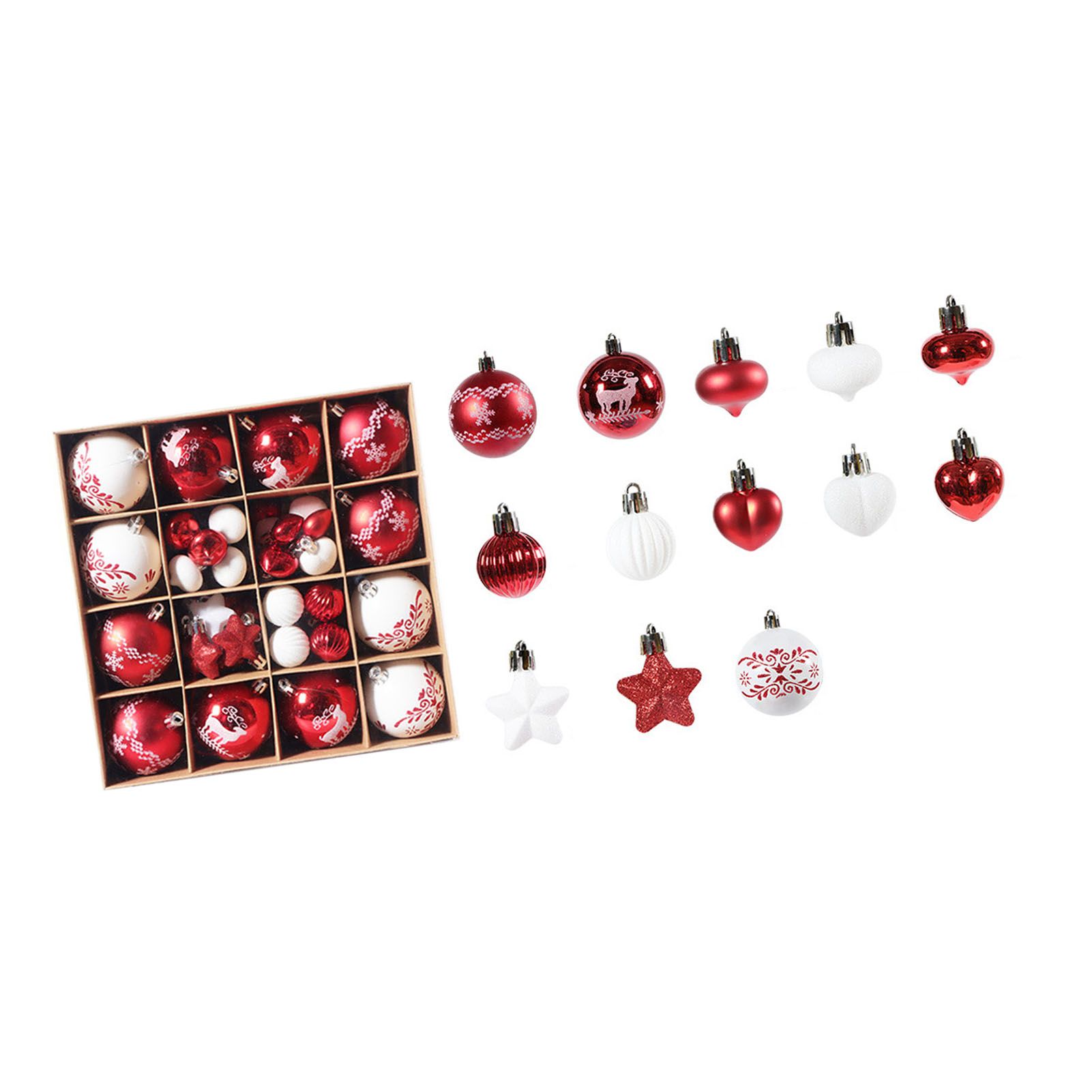 Xmas Ball Ornaments Supplies Plating Portable Plastic Decorative Baubles view 6