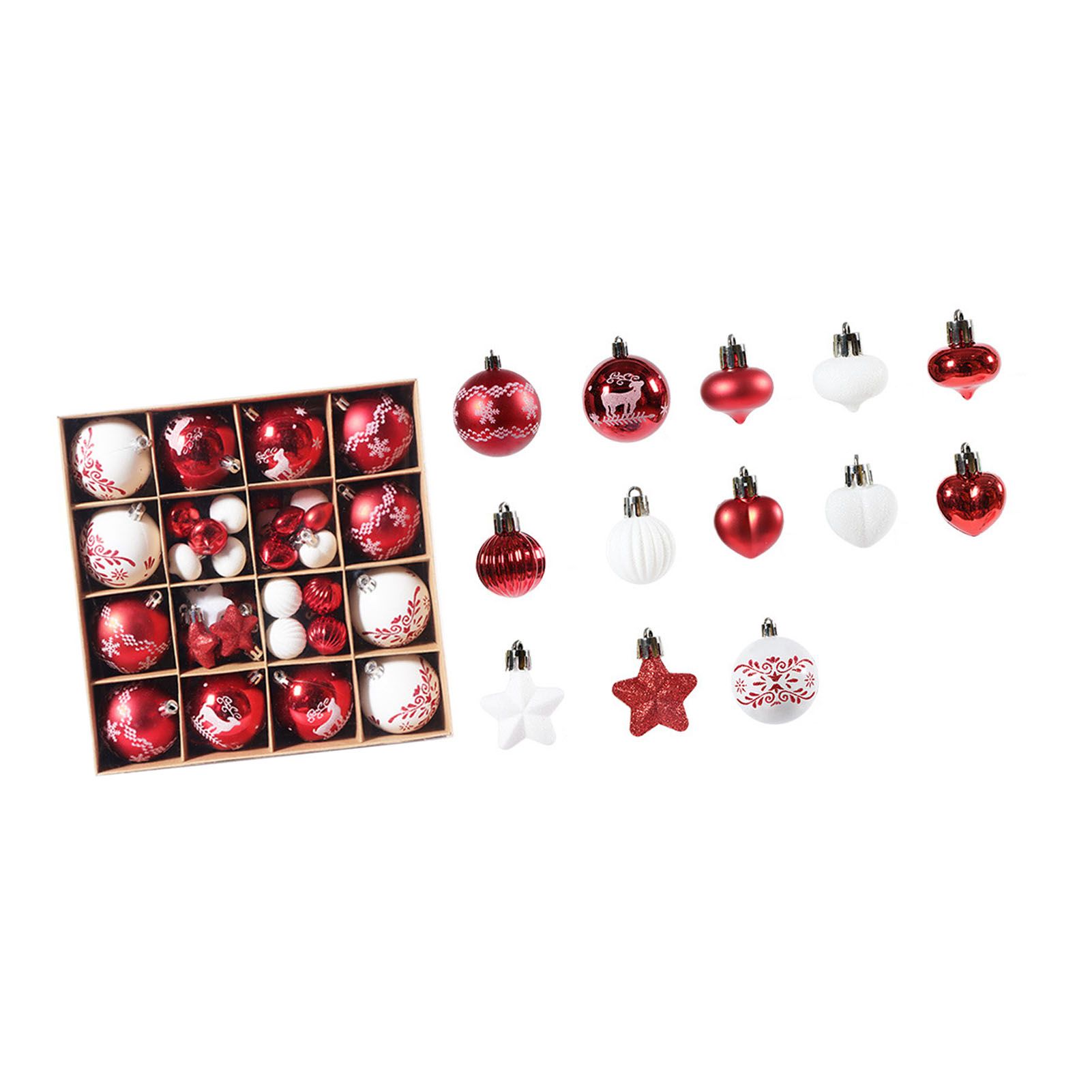 Xmas Ball Ornaments Supplies Plating Portable Plastic Decorative Baubles view 10