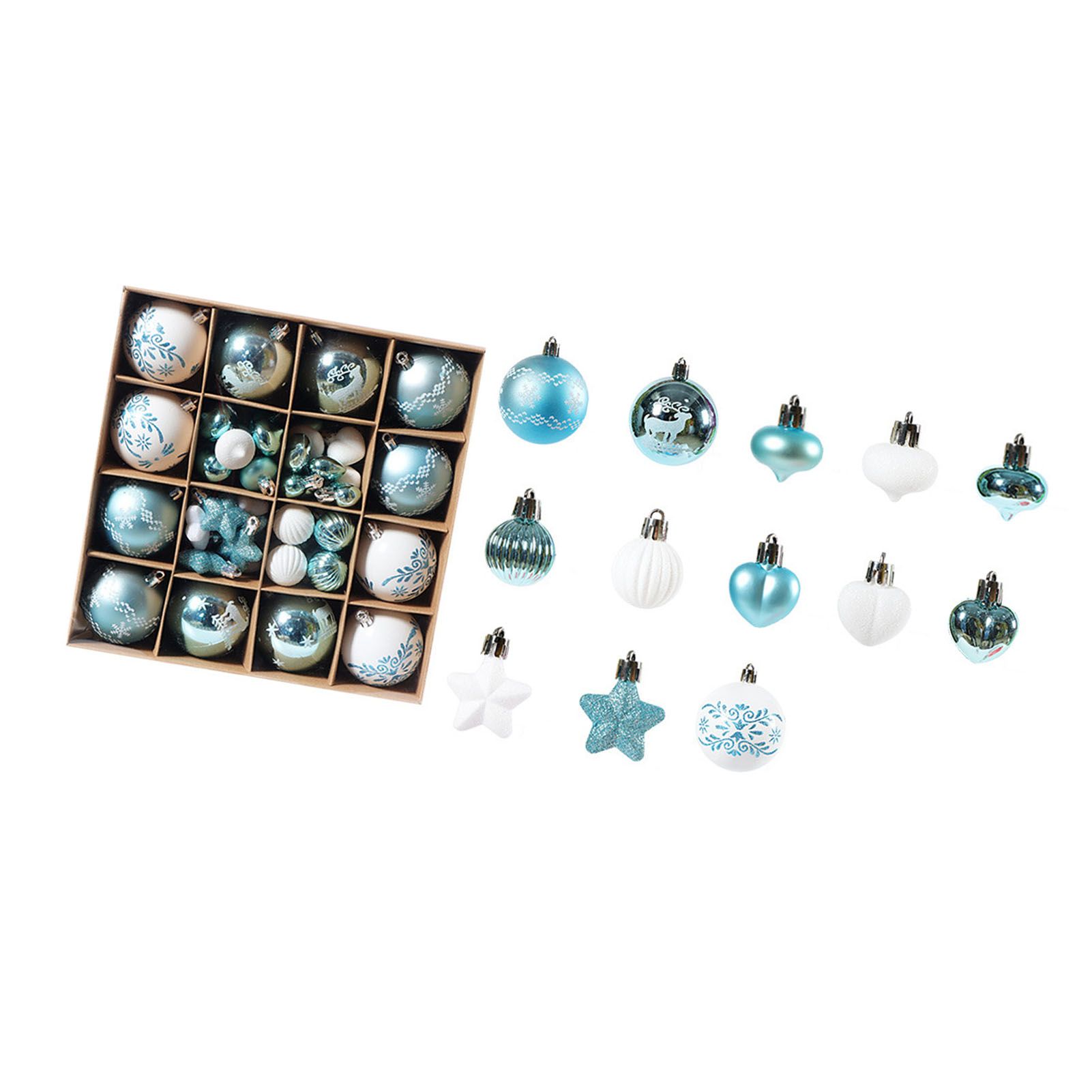 Xmas Ball Ornaments Supplies Plating Portable Plastic Decorative Baubles view 3