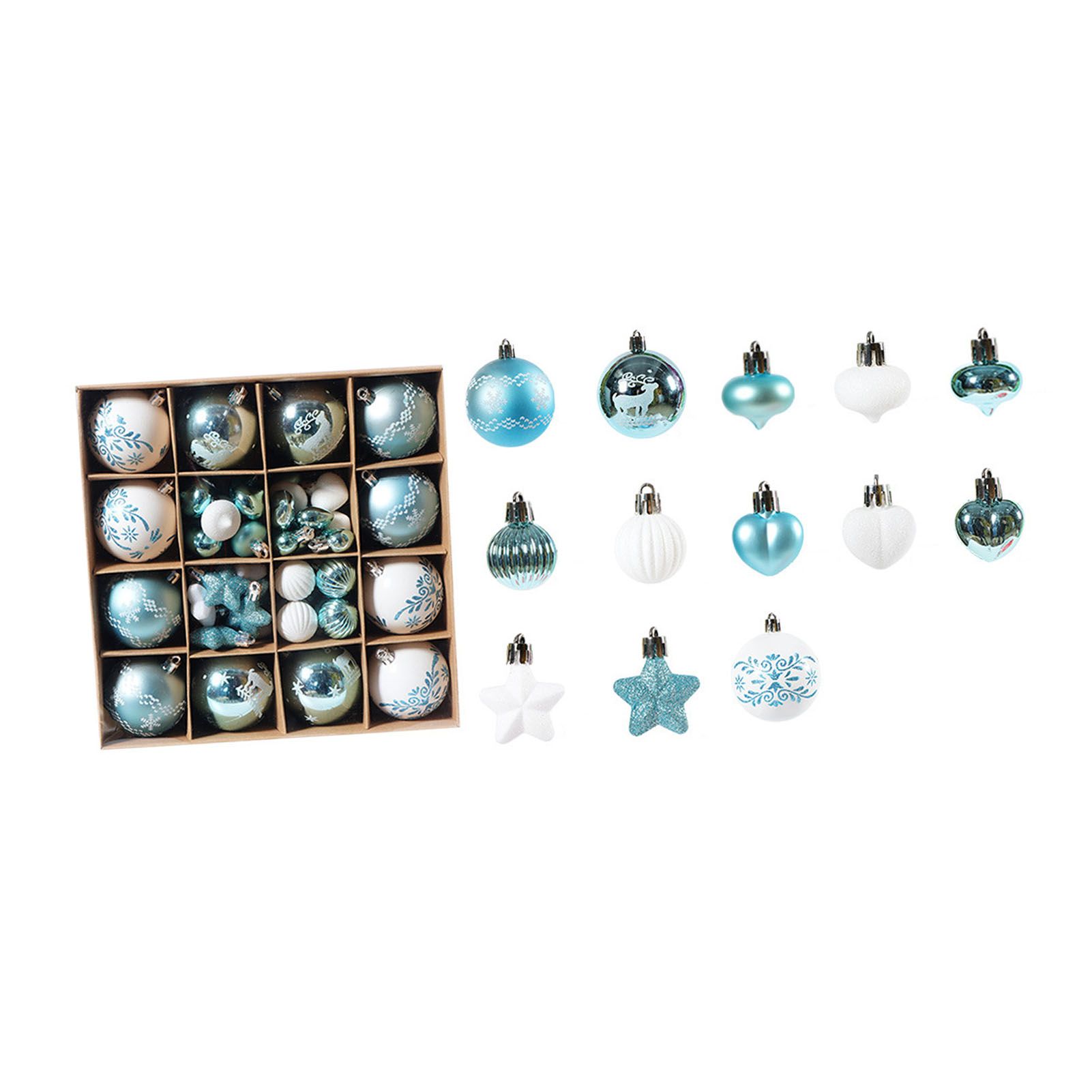 Xmas Ball Ornaments Supplies Plating Portable Plastic Decorative Baubles view 4