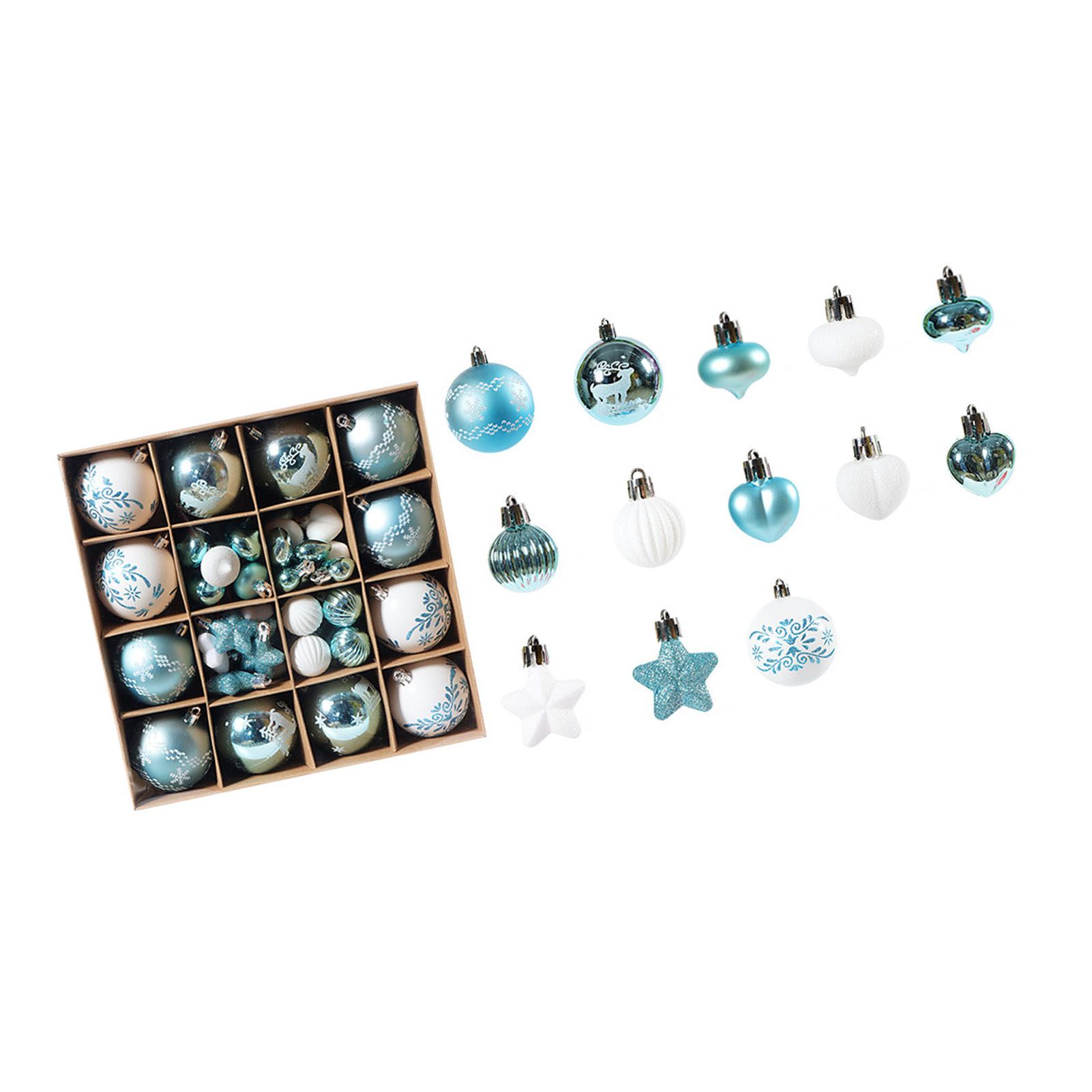 Xmas Ball Ornaments Supplies Plating Portable Plastic Decorative Baubles view 6