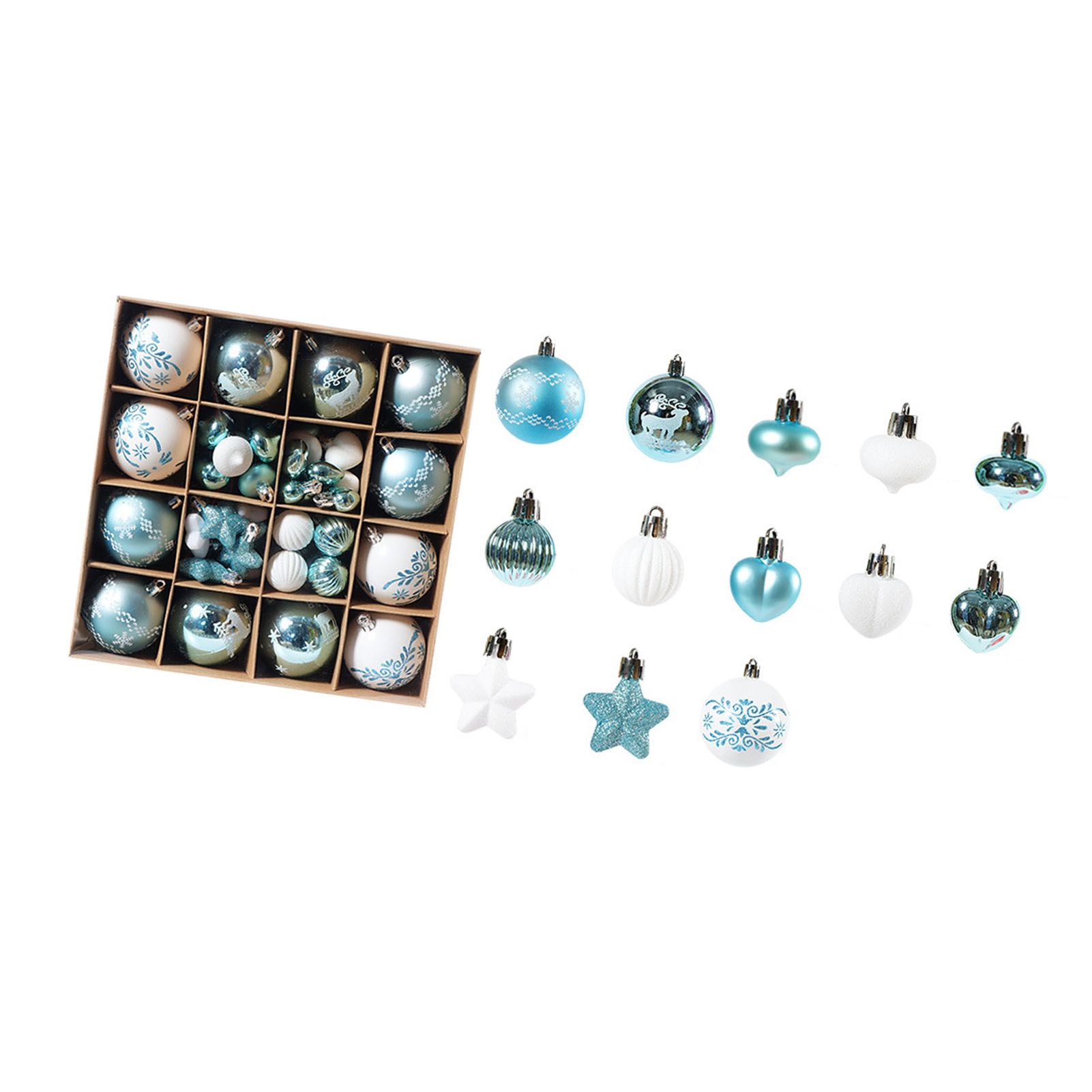 Xmas Ball Ornaments Supplies Plating Portable Plastic Decorative Baubles view 7
