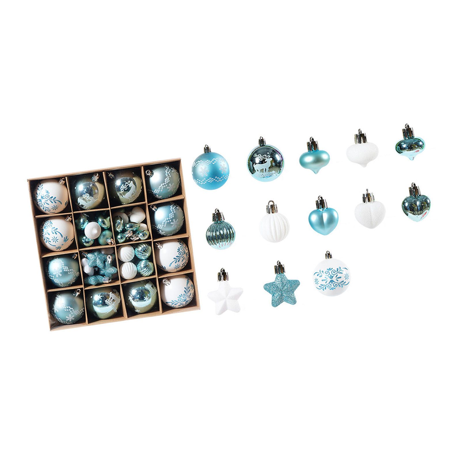 Xmas Ball Ornaments Supplies Plating Portable Plastic Decorative Baubles view 8