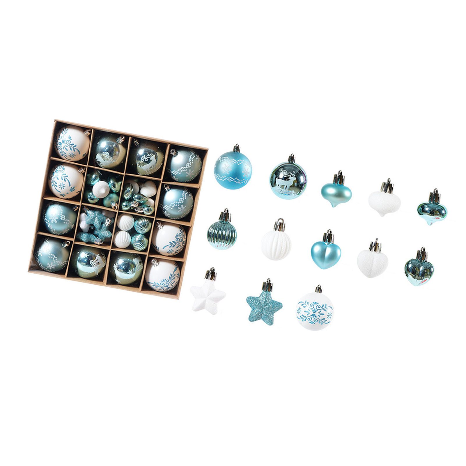 Xmas Ball Ornaments Supplies Plating Portable Plastic Decorative Baubles view 9
