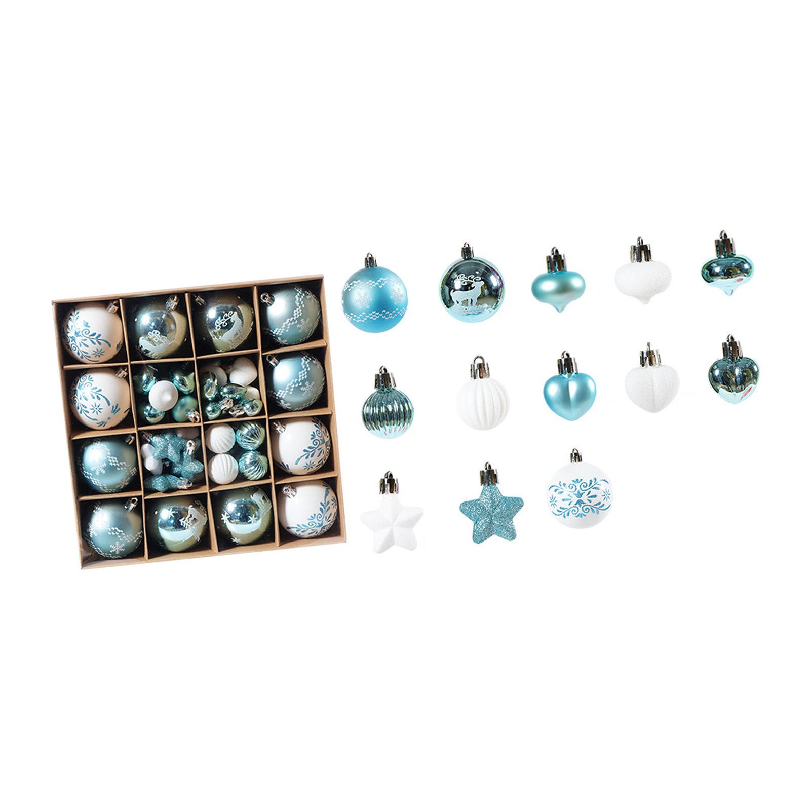 Xmas Ball Ornaments Supplies Plating Portable Plastic Decorative Baubles view 10