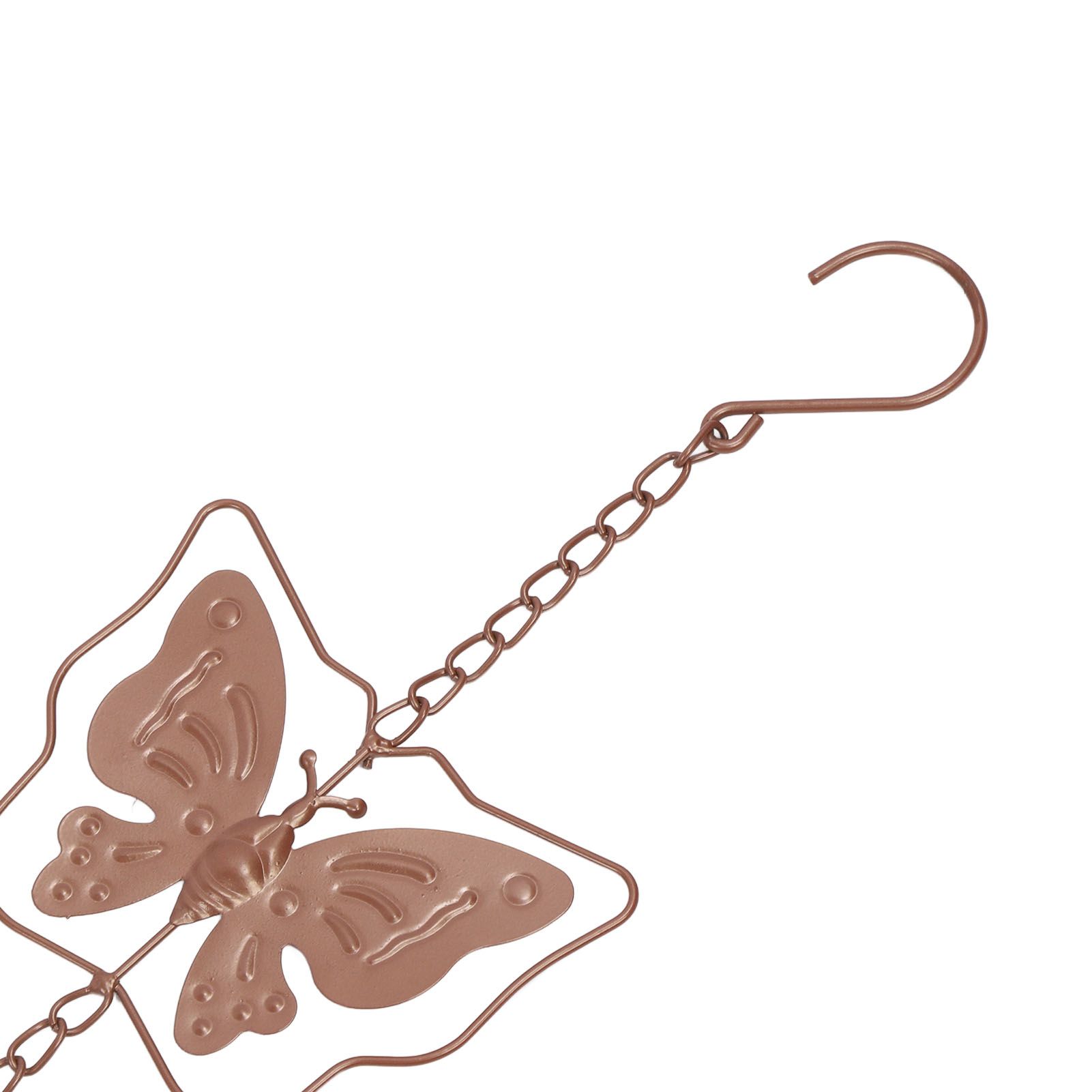 Metal Butterflies Rain Chain Decorative Water Diverter Functional Rain Chimes view 5