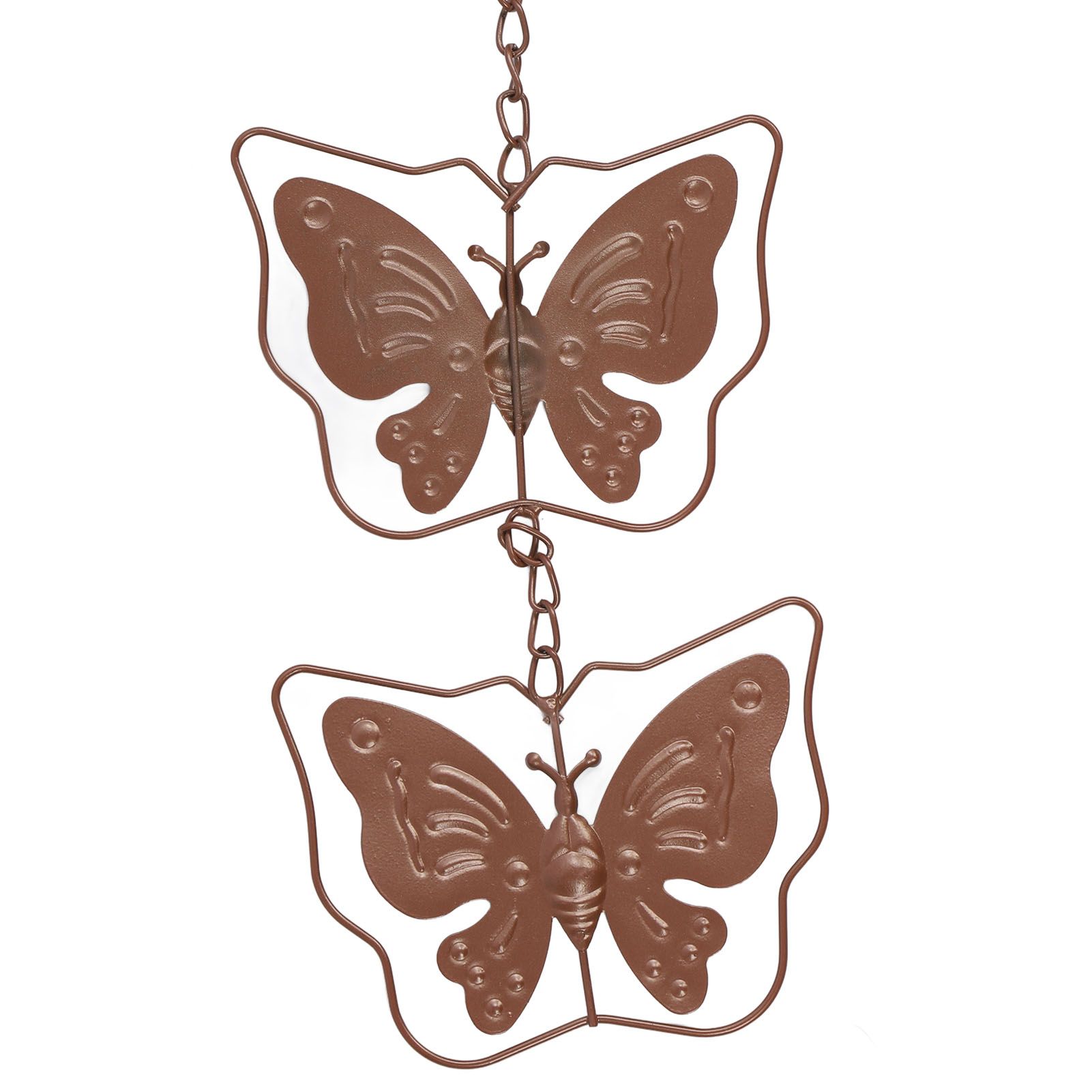 Metal Butterflies Rain Chain Decorative Water Diverter Functional Rain Chimes view 7