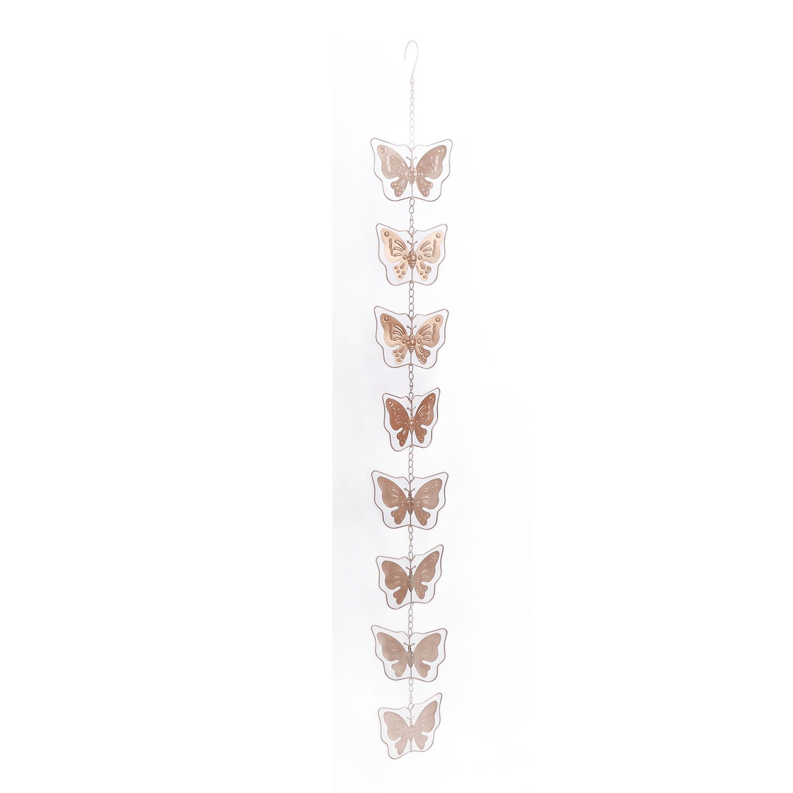 Metal Butterflies Rain Chain Decorative Water Diverter Functional Rain Chimes view 11