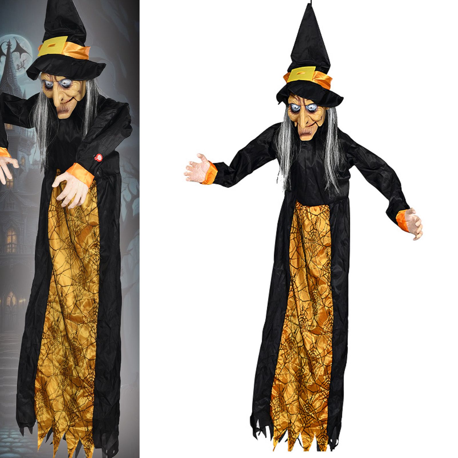 Festival Decoration Witch Sound Control Prop Ghost House Bar Toy Electric — image 1